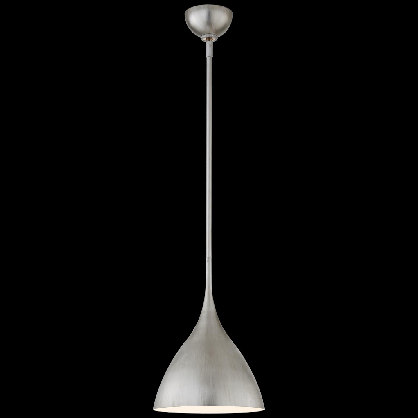 Shown in Burnished Silver Leaf finish and No Glass glass and No Shade shade