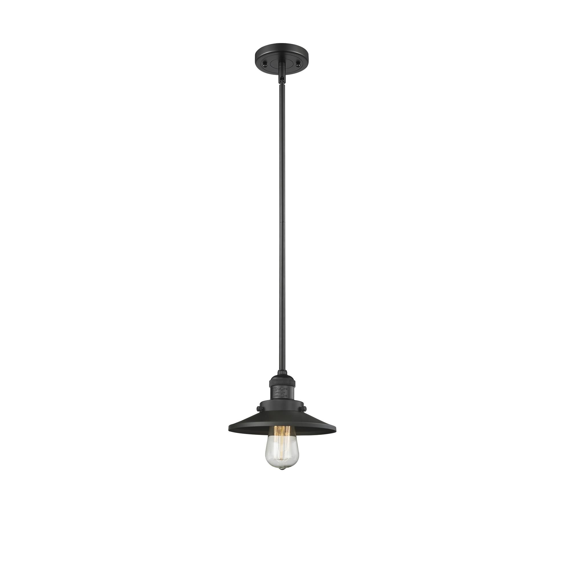 Shown in Matte Black finish and Matte Black shade