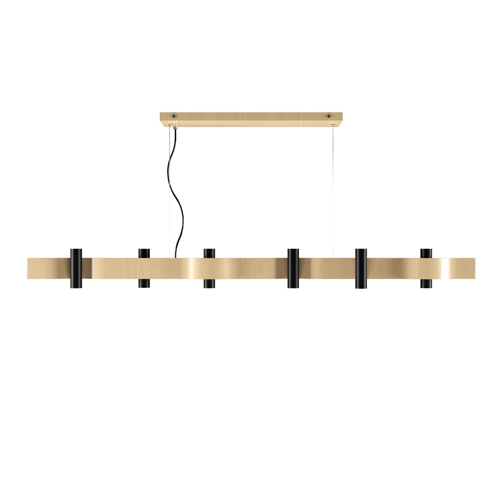 Flow 59 Inch Linear Suspension Light by Accord Lighting