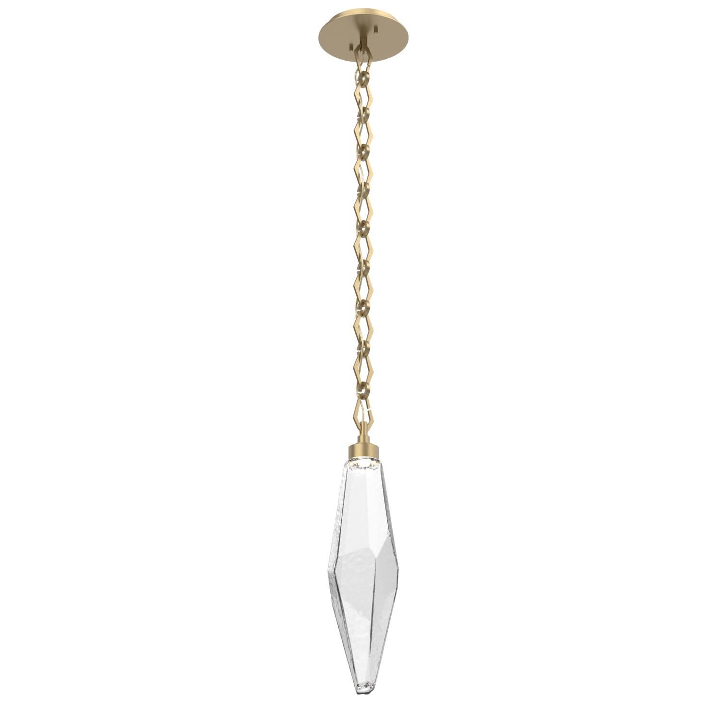 Levi Wilson Rock Crystal 6 Inch Mini Pendant by Hammerton Studio