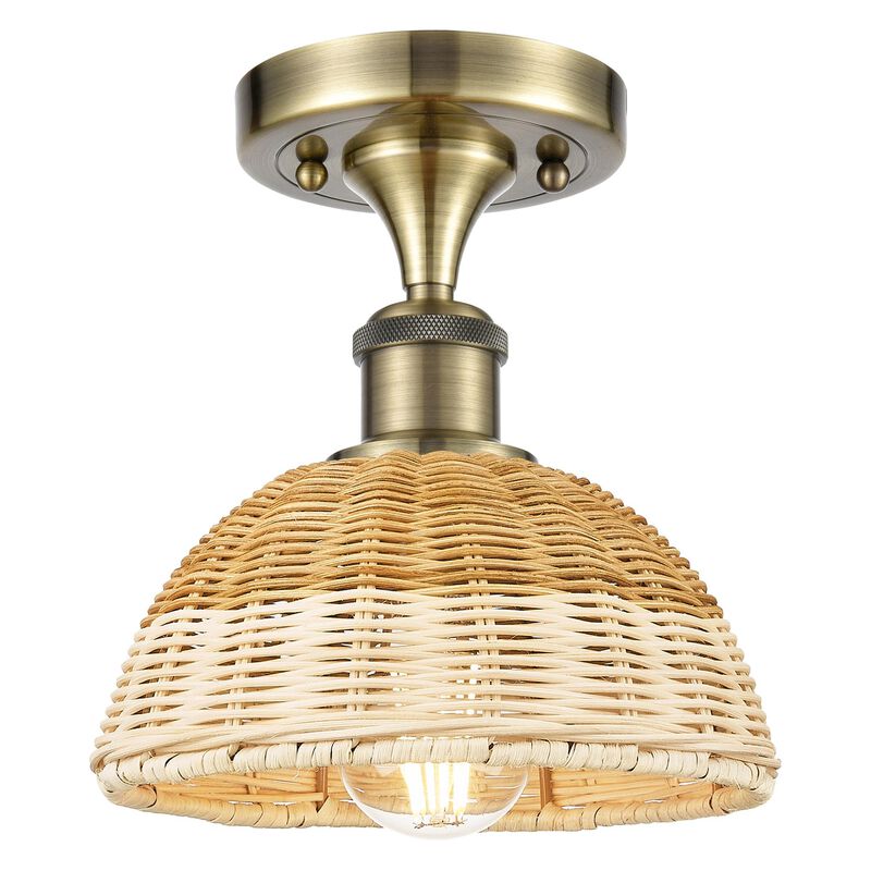Bruno Marashlian Bristol Natural II 8 Inch Semi Flush Mount by Innovations Lighting