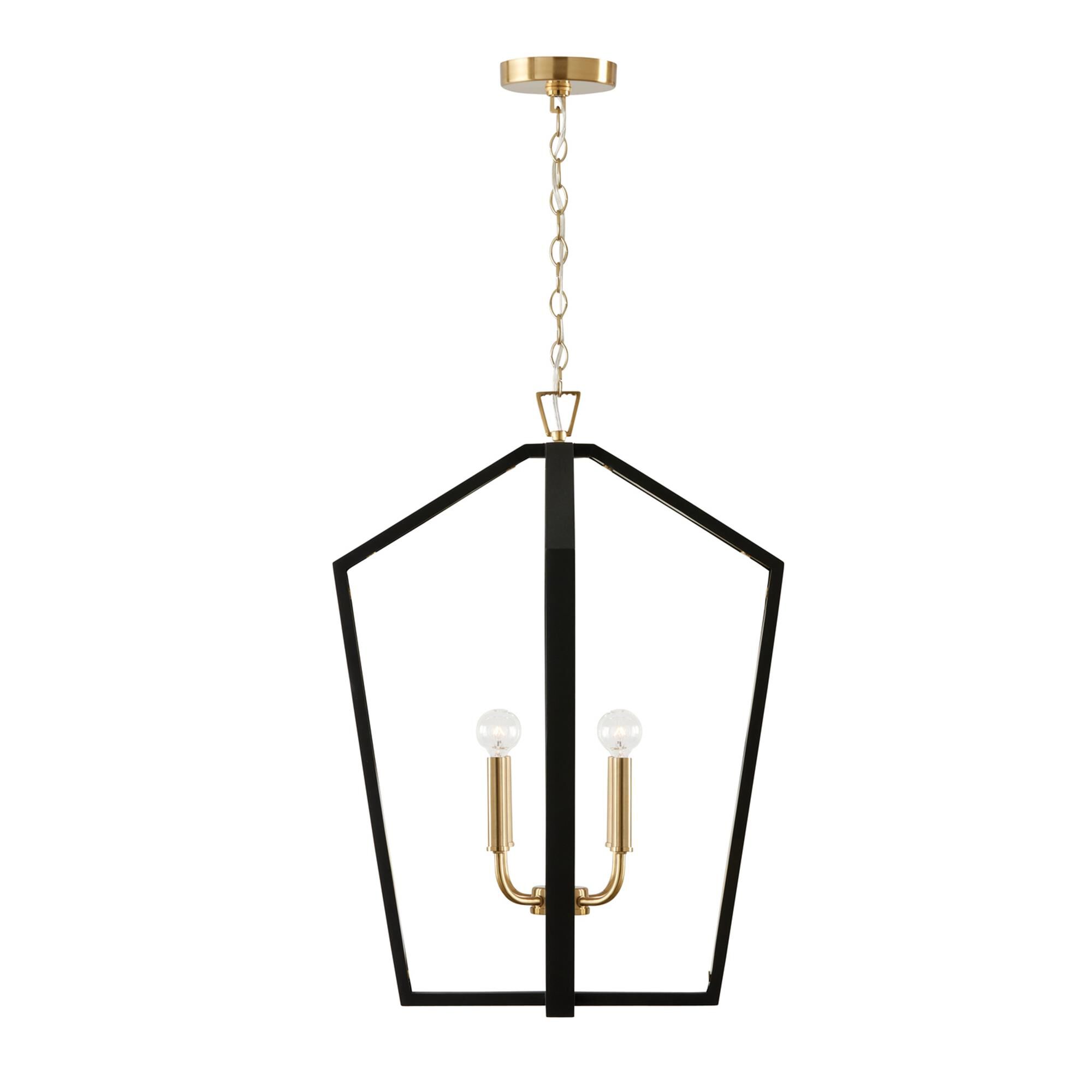 Shown in Flat Black and Matte Brass finish
