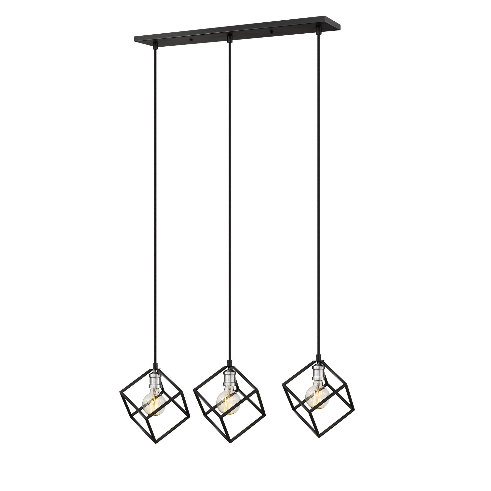 Shown in Matte Black + Brushed Nickel finish and --- glass and --- shade