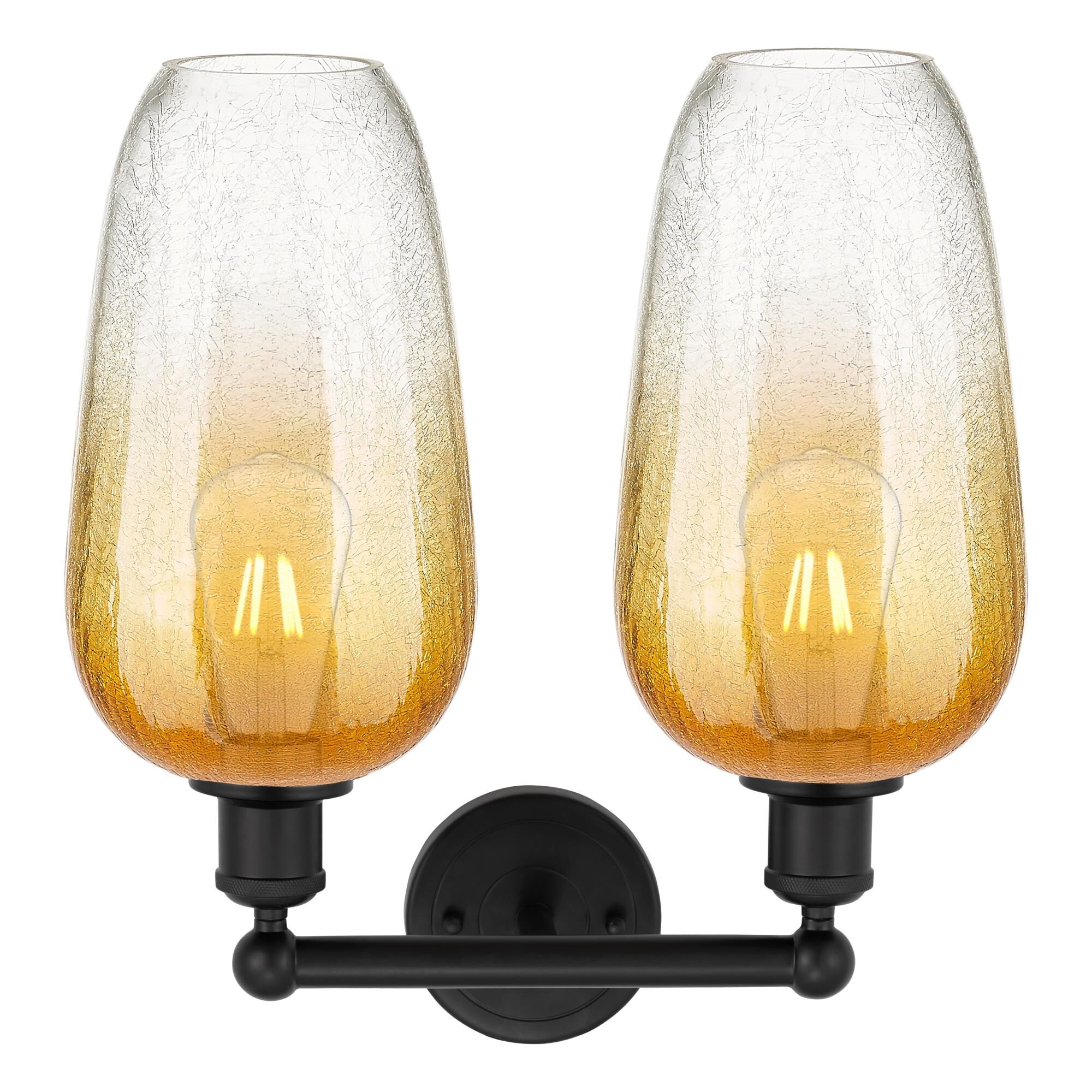 Shown in Matte Black finish and Amber glass