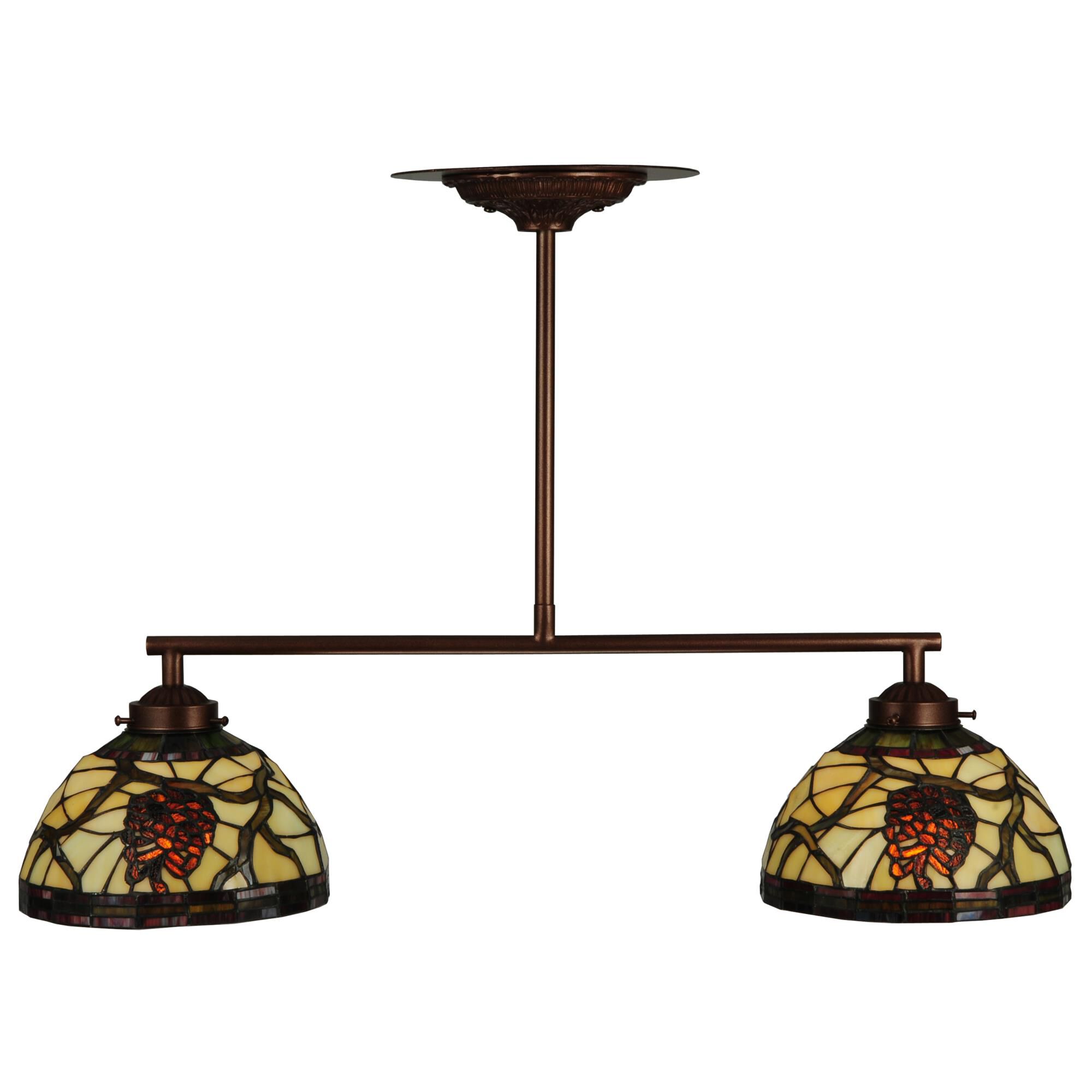 Pinecone Dome 27 Inch 2 Light Linear Suspension Light by Meyda Lighting