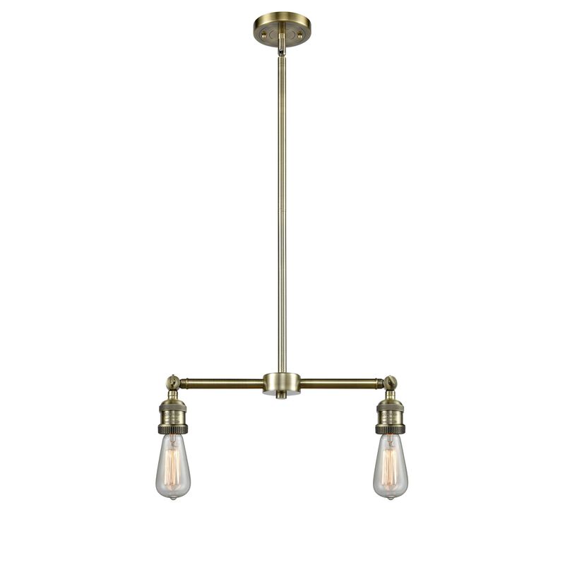 Bruno Marashlian Bare Bulb 8 Inch 3 Light Linear Suspension Light by Innovations Lighting