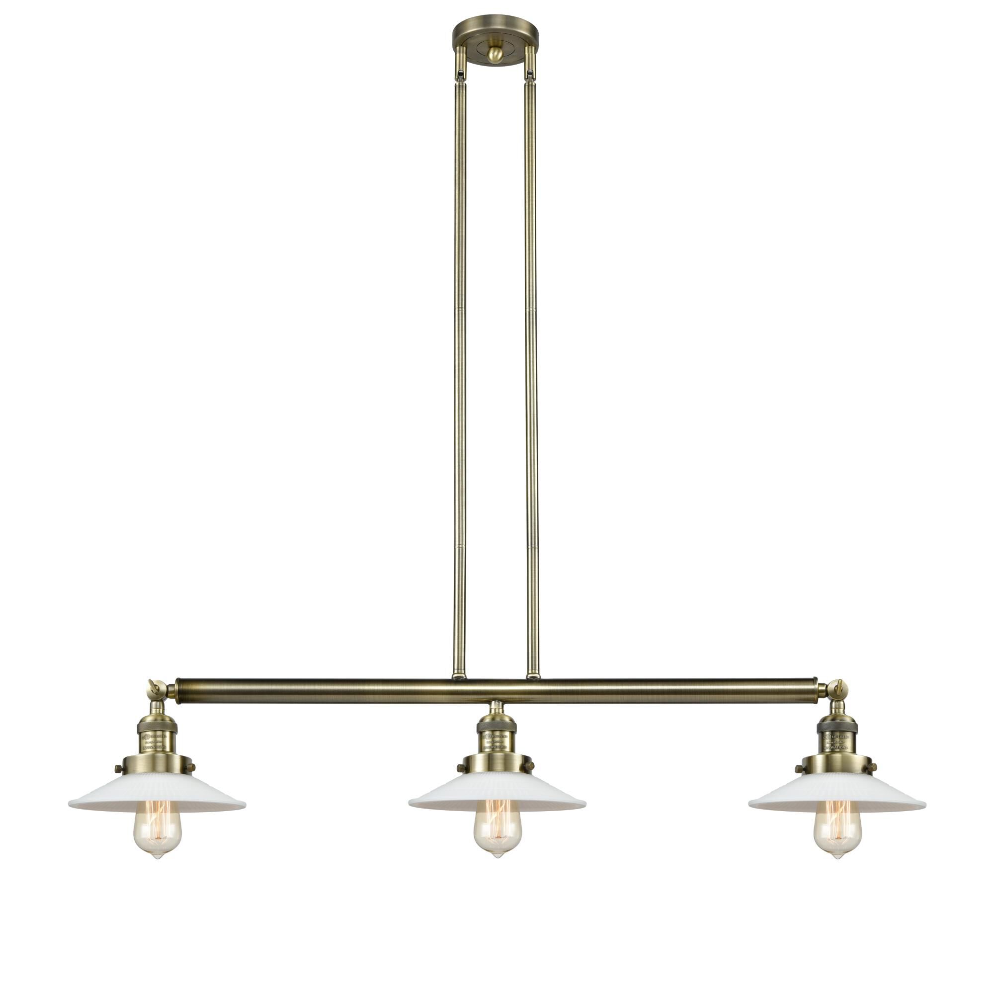 Bruno Marashlian Halophane 36 Inch 3 Light LED Linear Suspension Light by Innovations Lighting