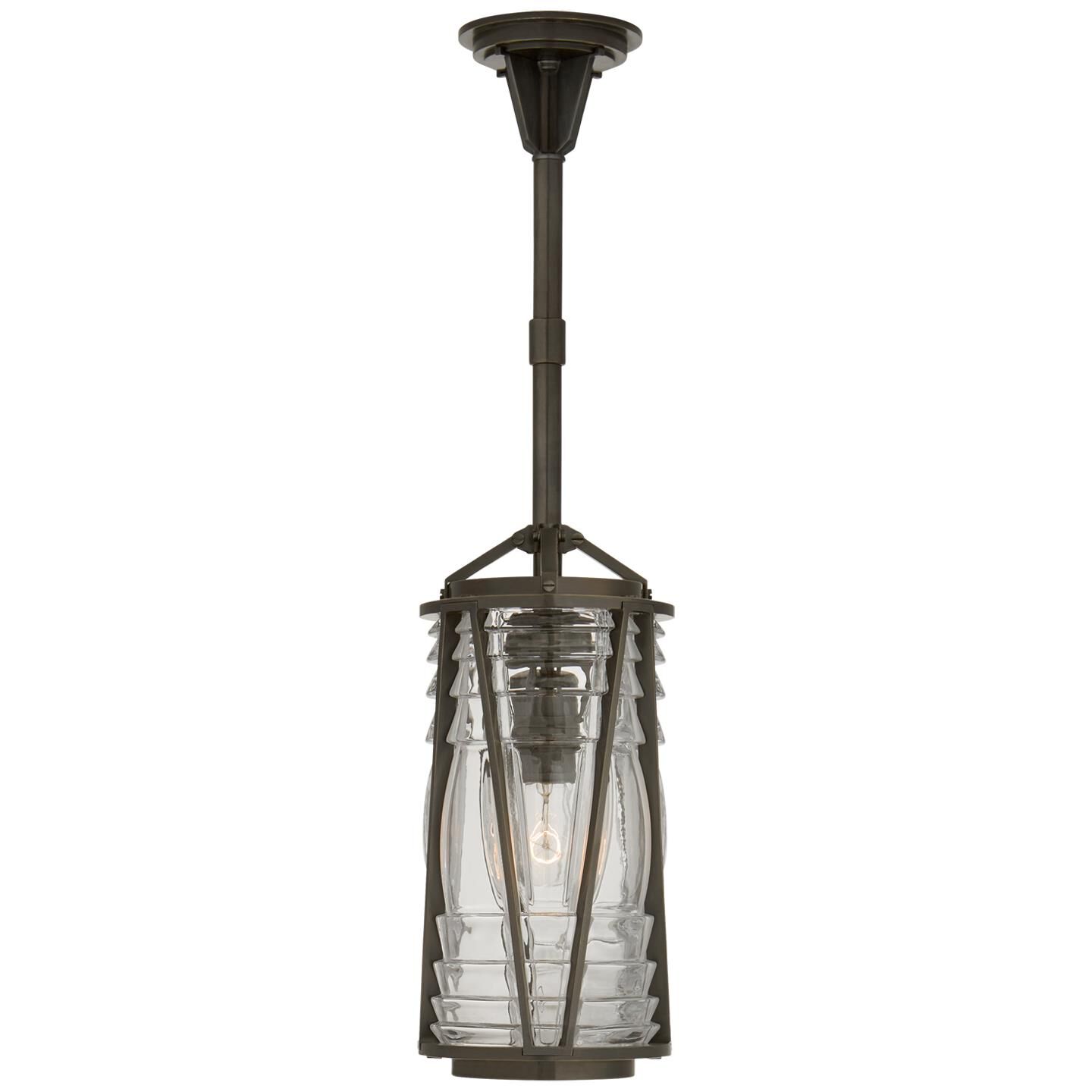 Shown in Bronze finish and Clear glass