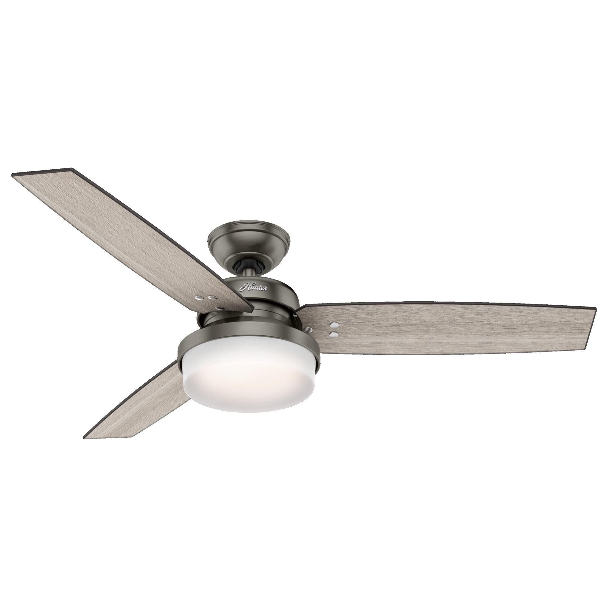 Sentinel 52 Inch Ceiling Fan with Light Kit by Hunter Fan