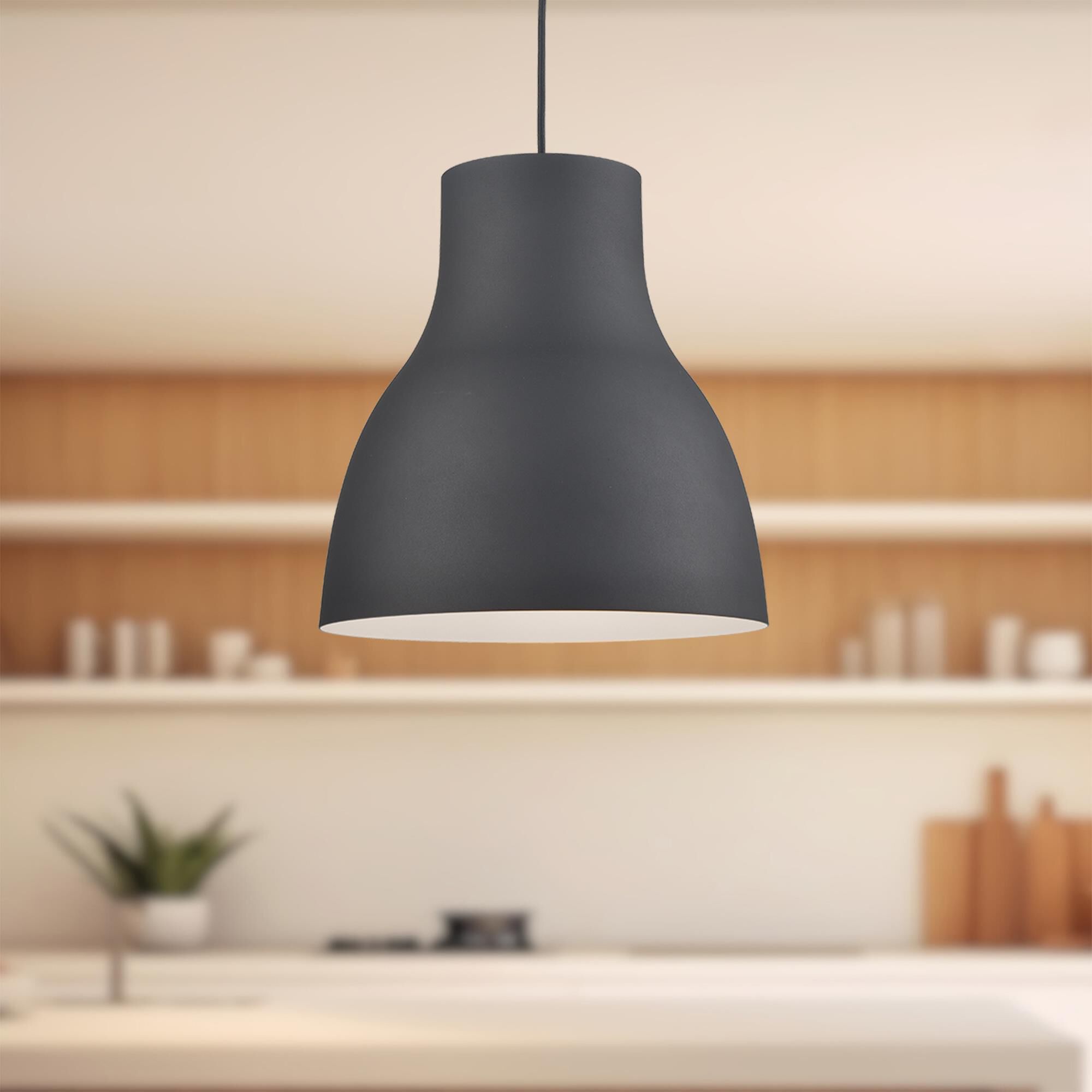 Shown in Black finish and Aluminium shade