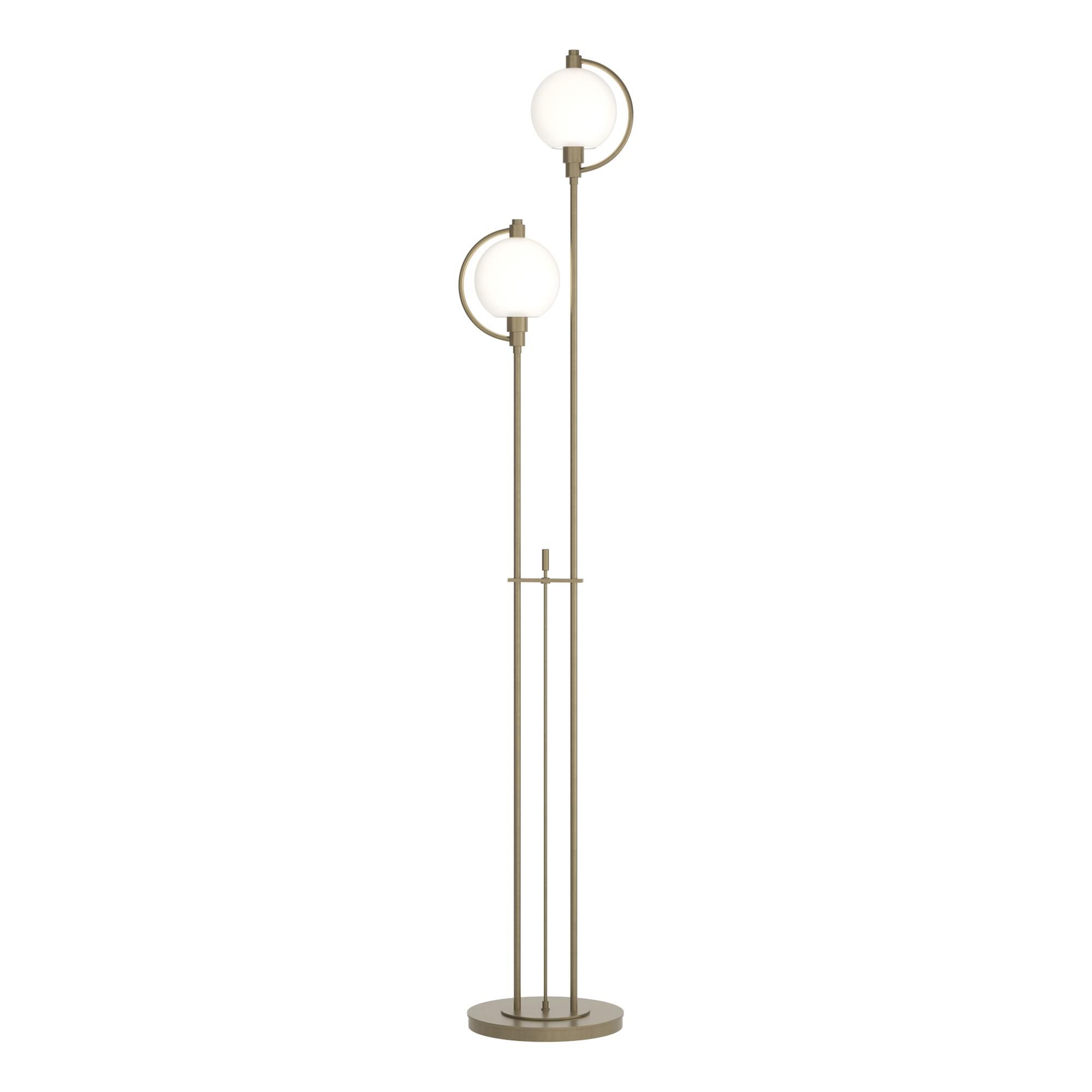 Shown in Soft Gold finish and Opal  glass