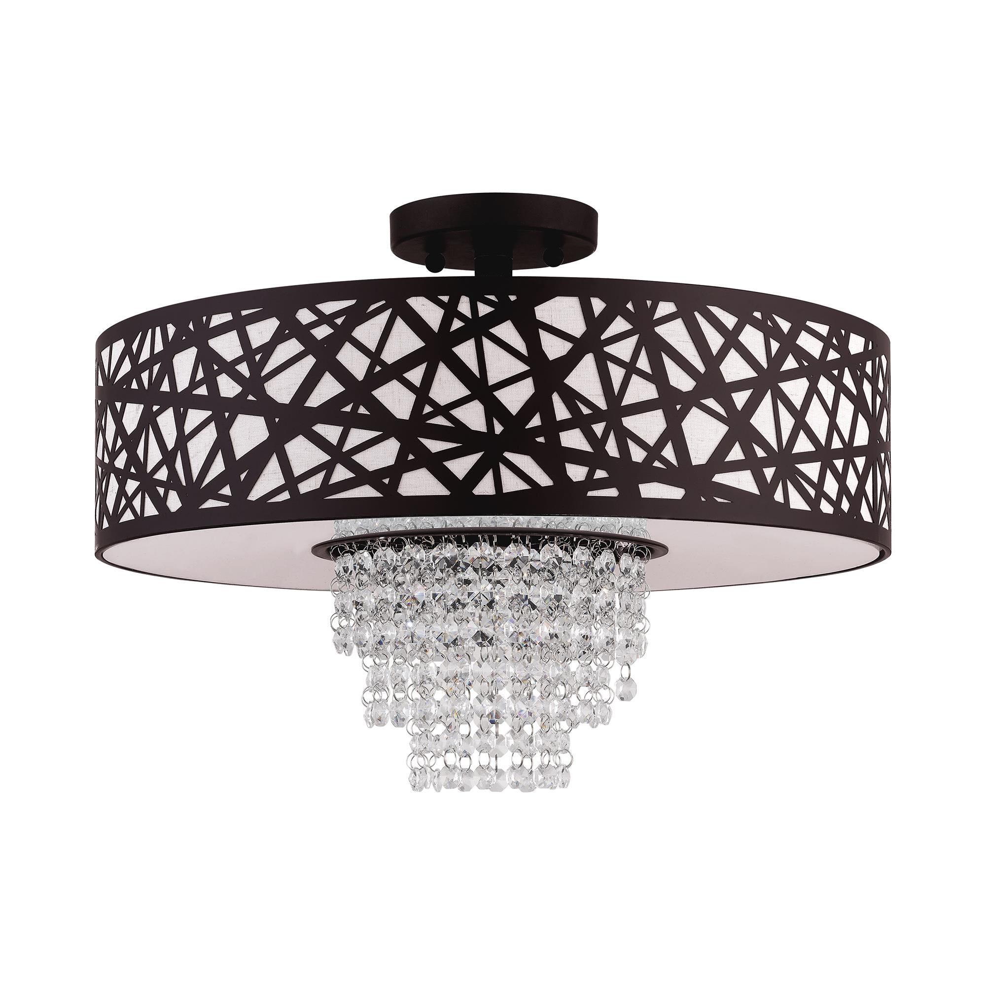 Allendale 18 Inch 4 Light Semi Flush Mount by Livex Lighting