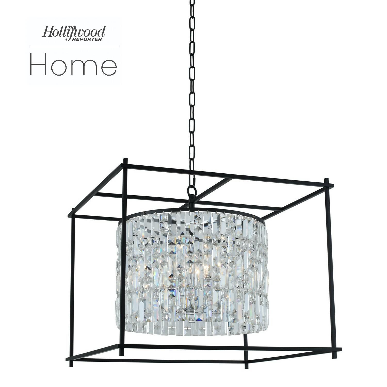 Shown in Matte Black finish and Firenze crystal