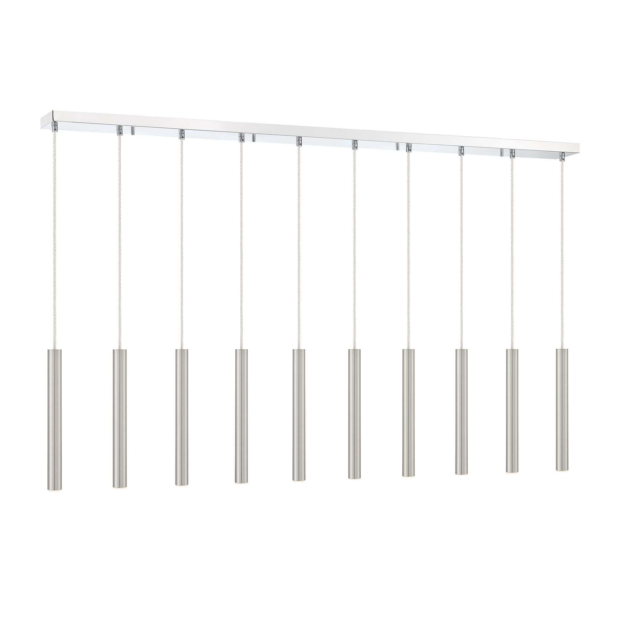 Forest 56 Inch 10 Light LED Linear Suspension Light by Z-Lite - Clearance
