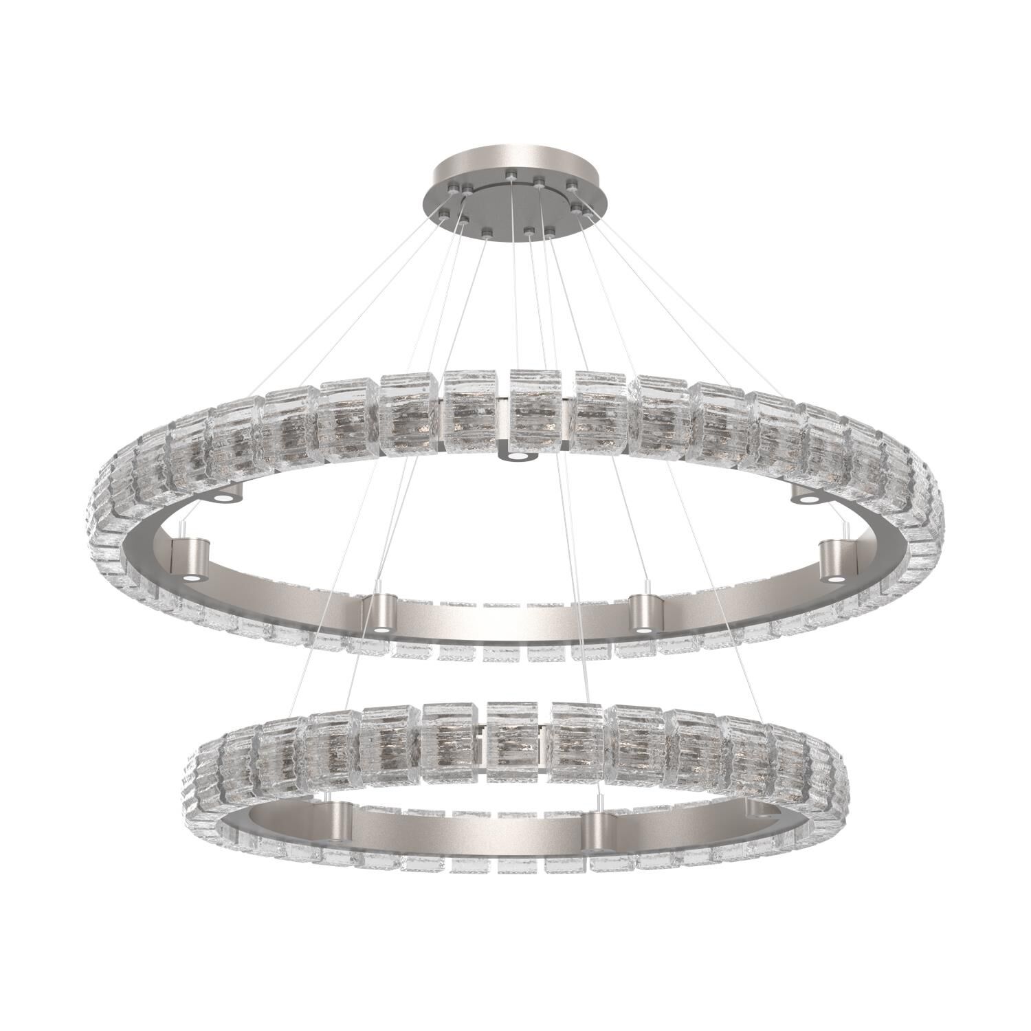 Shown in Beige Silver finish and Clear glass