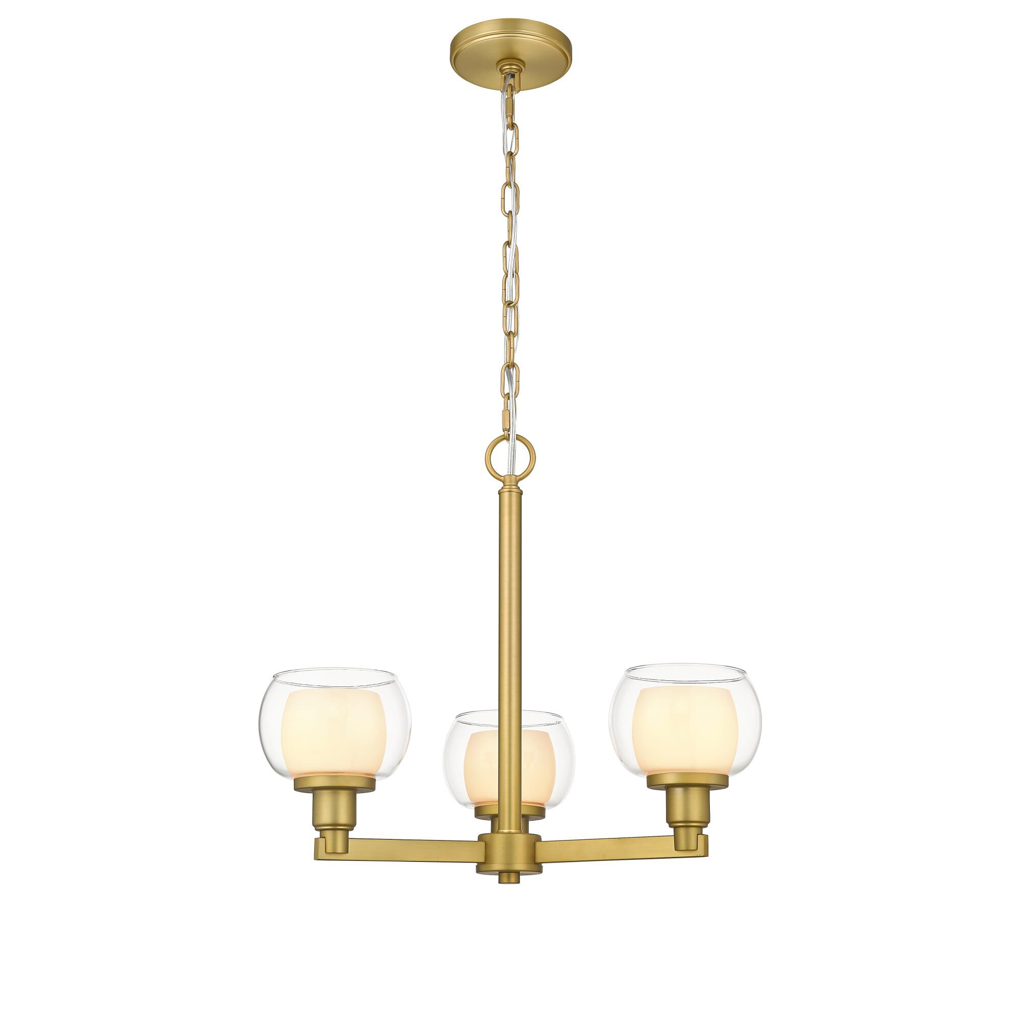 Shown in Satin Gold finish and Frosted Cairo glass