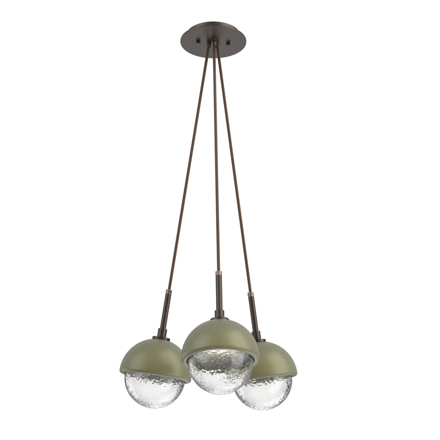 Levi Wilson Cabochon 13 Inch Multi Pendant Light by Hammerton Studio
