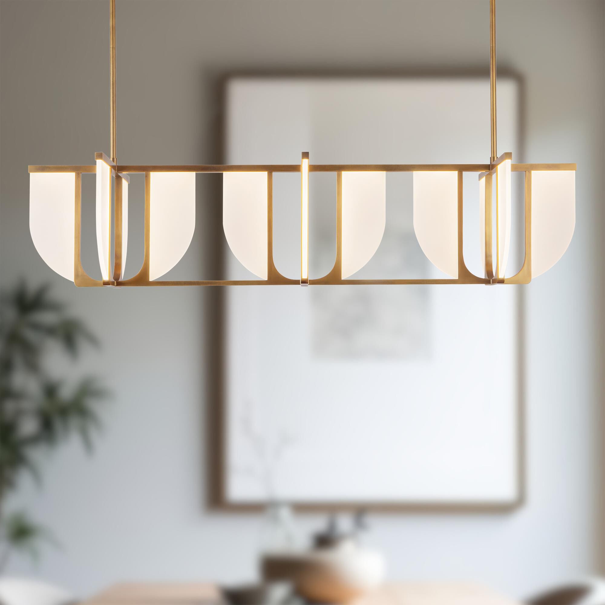 Elisa Carlucci Anders 58 Inch Linear Suspension Light by Alora Lighting