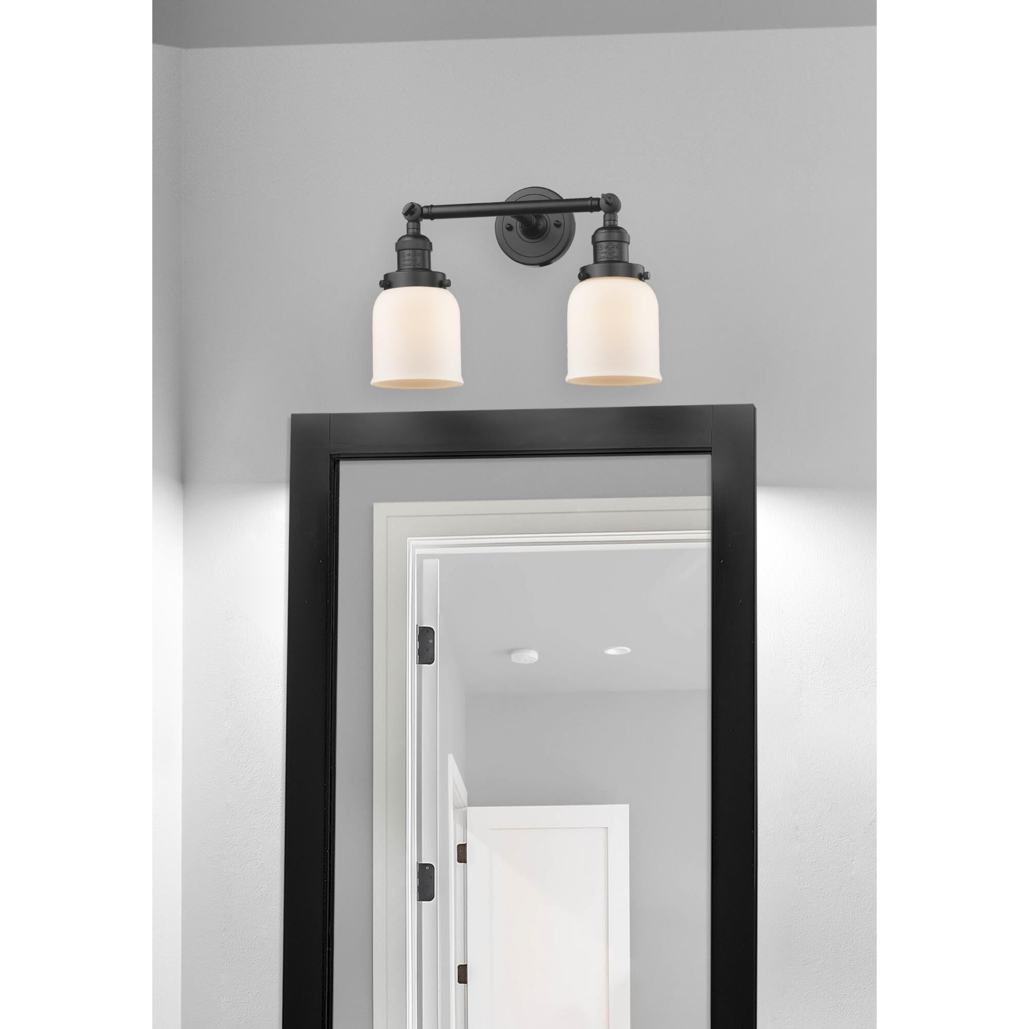 Bruno Marashlian Small Bell 16 Inch 2 Light Bath Vanity Light by Innovations Lighting