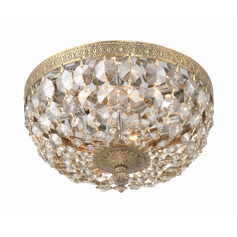 Ceiling 10 Inch 2 Light Semi Flush Mount by Crystorama
