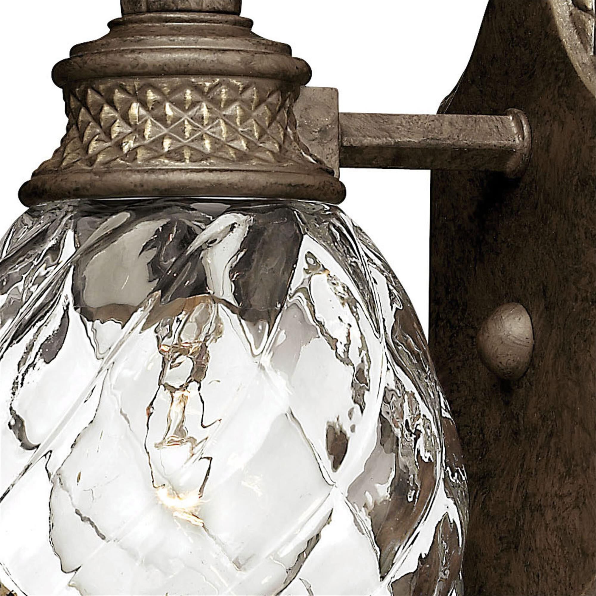 Shown in Pearl Bronze finish and Clear Optic glass