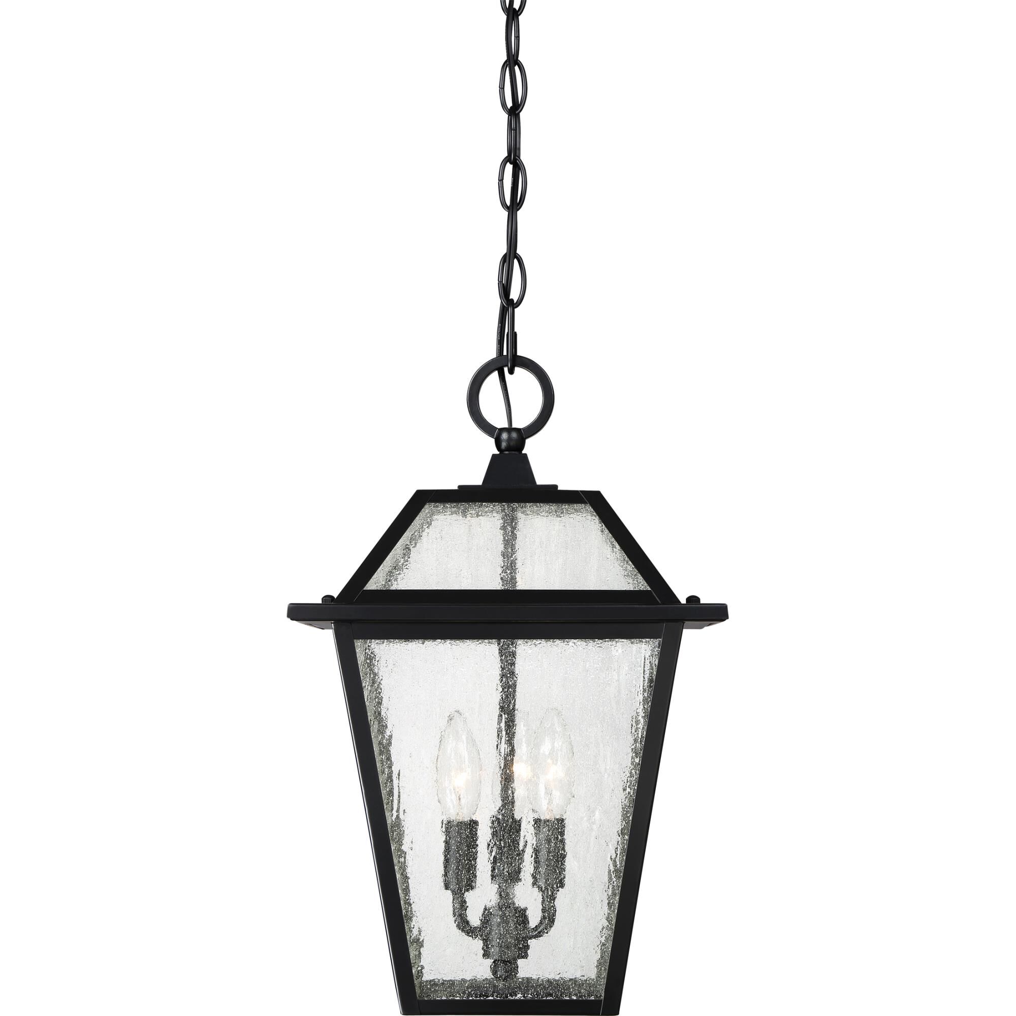 Black Ridge 17 Inch Tall 3 Light Outdoor Hanging Lantern by Quoizel