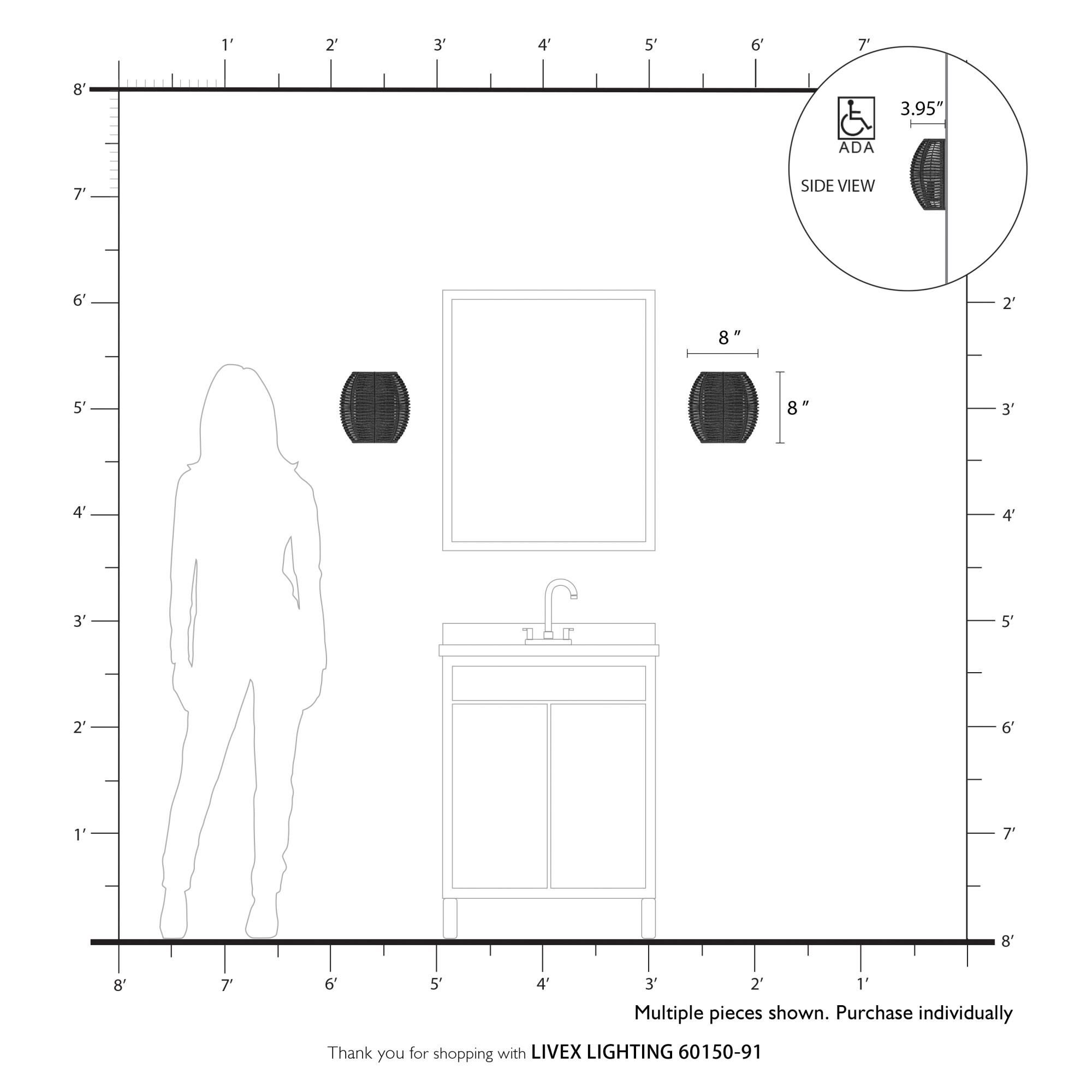 Deluna Wall Sconce by Livex Lighting