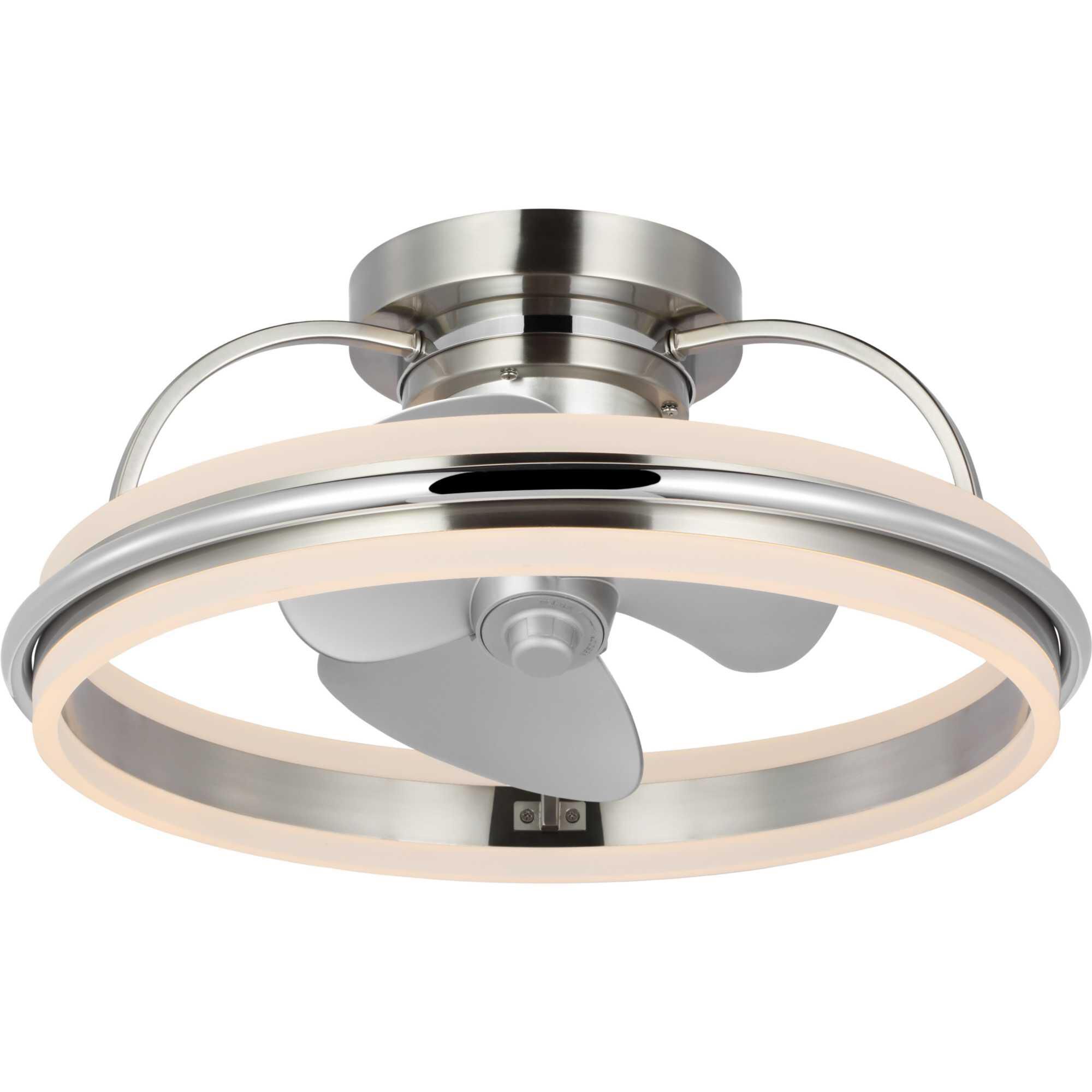 Shown in Brushed Nickel finish and Frosted glass