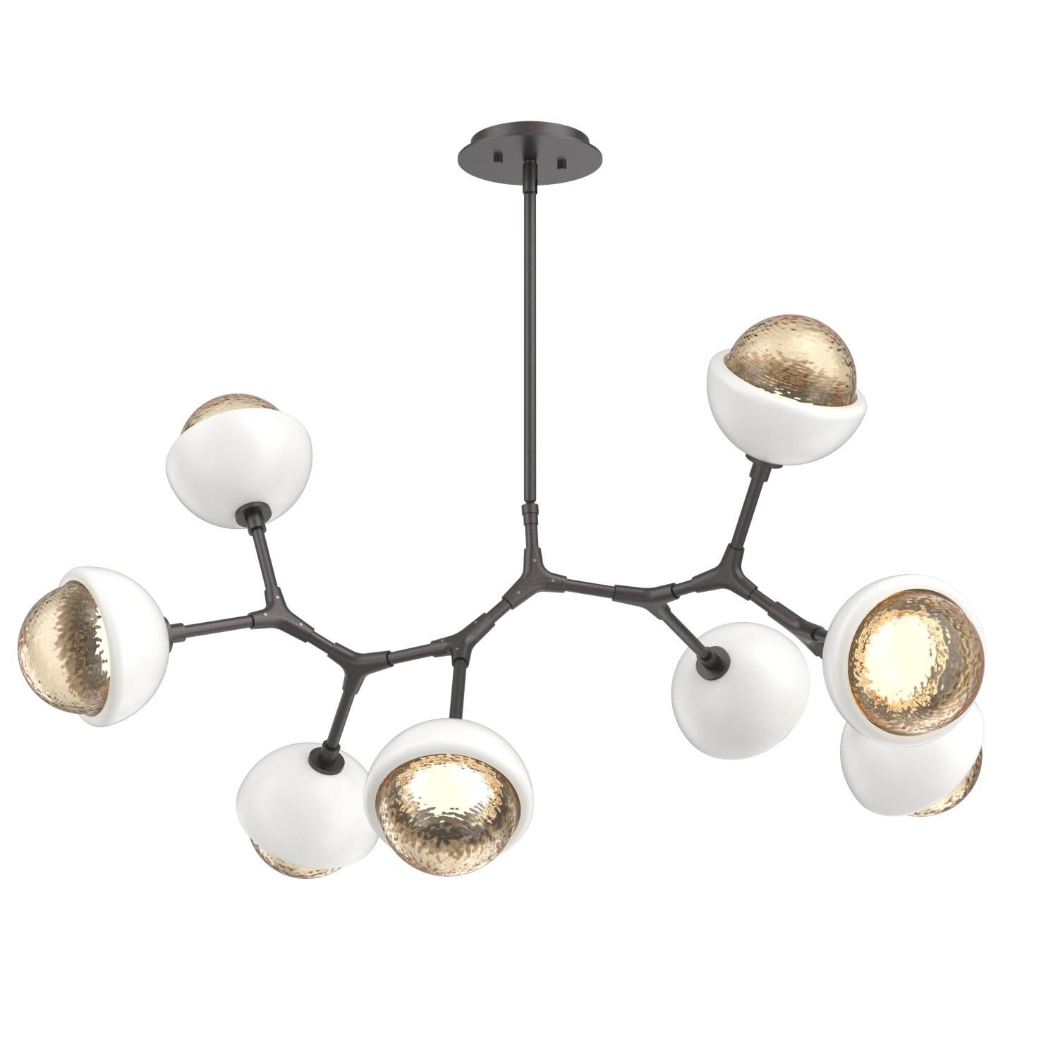 Levi Wilson Cabochon 38 Inch Linear Suspension Light by Hammerton Studio