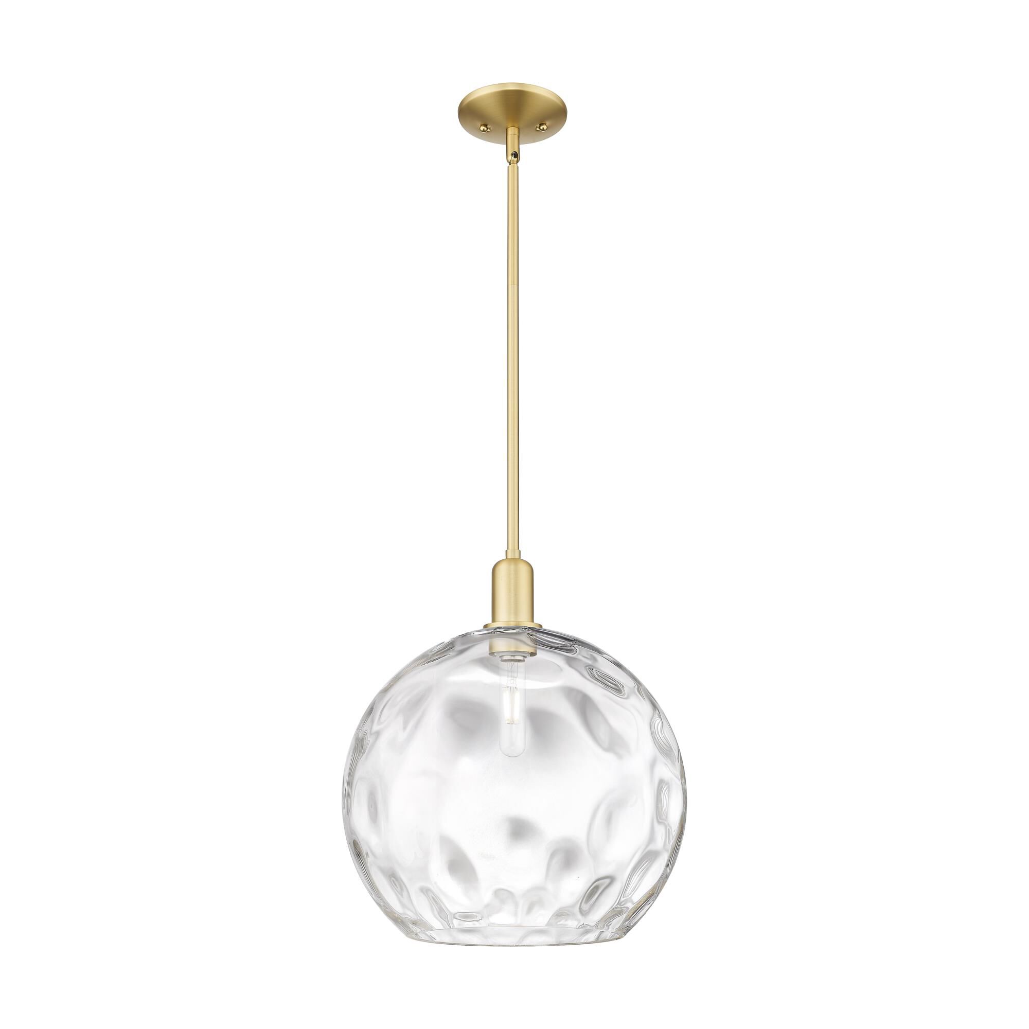 Shown in Satin Gold finish and Clear Water glass