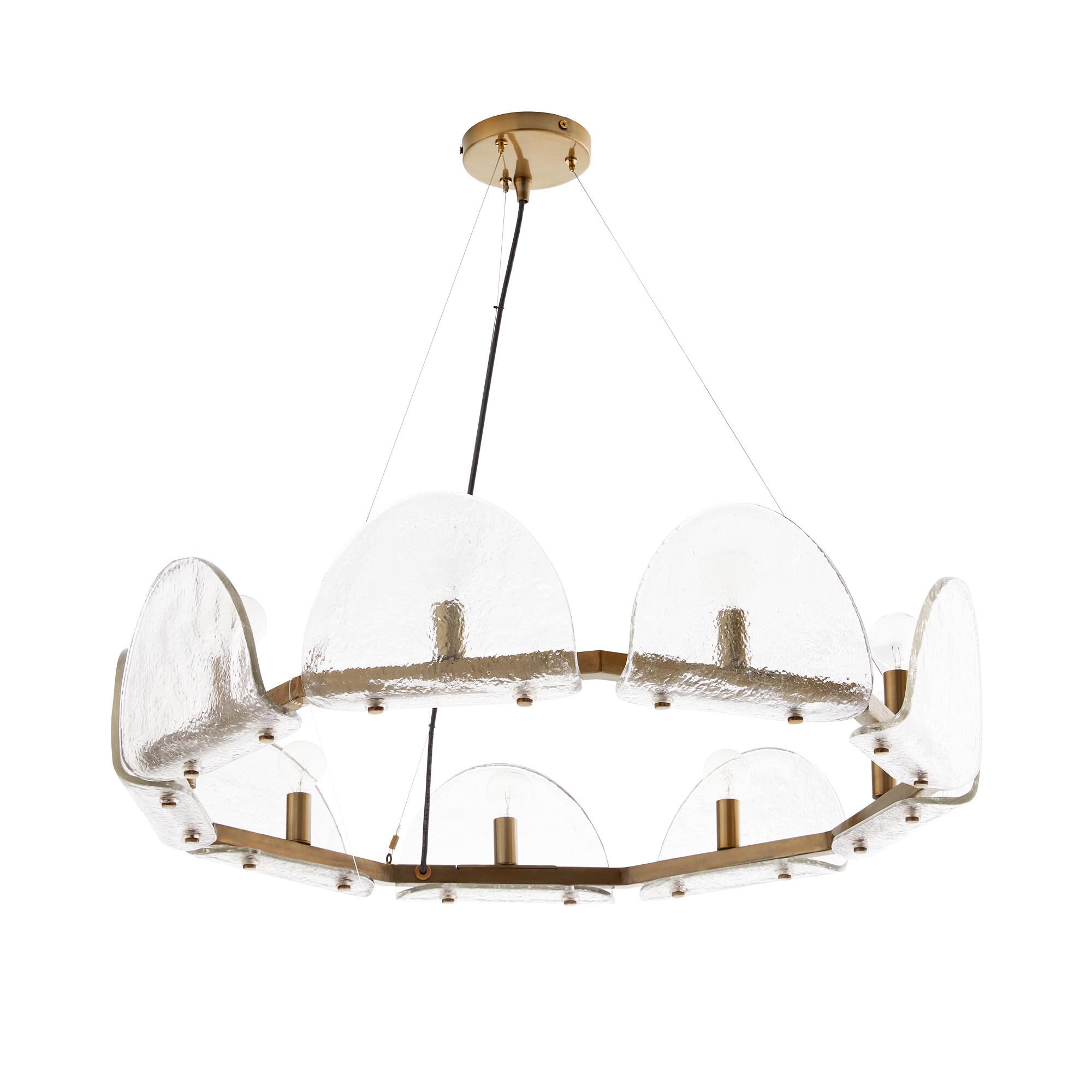 Mendez 29 Inch 9 Light Chandelier by Arteriors Home