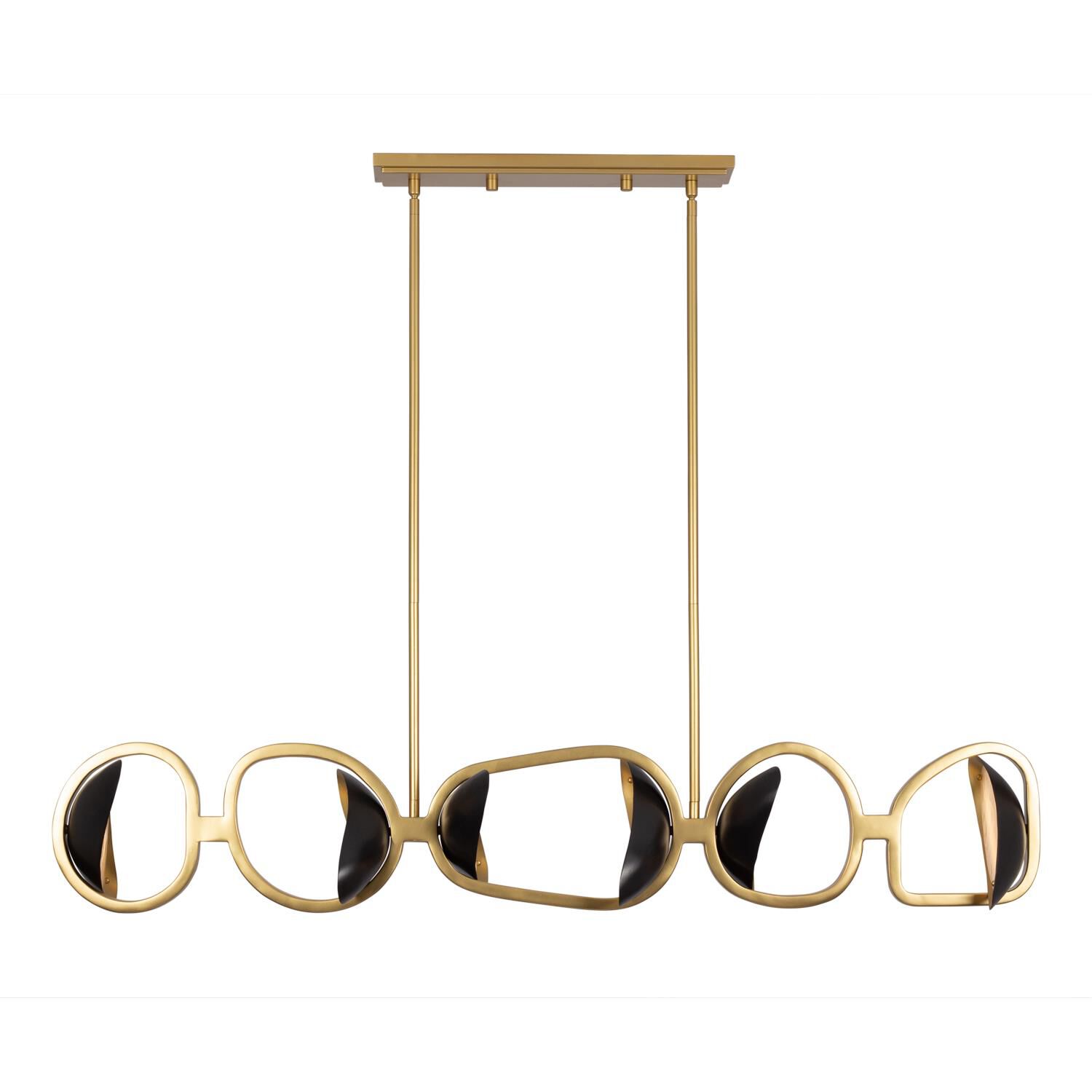 Onyx 60 Inch Linear Suspension Light by Kalco Lighting