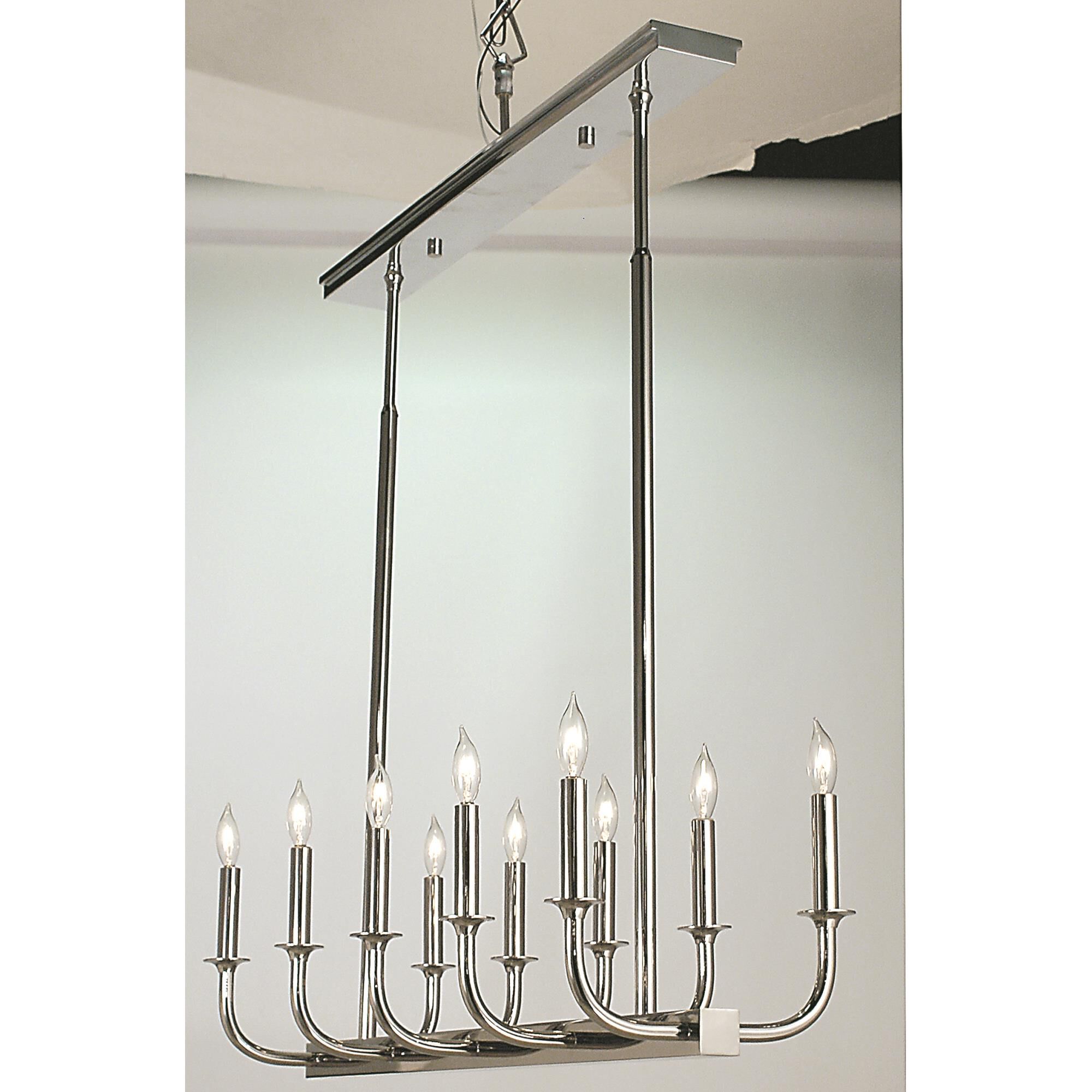 Moderne 11 Inch 10 Light Linear Suspension Light by Framburg