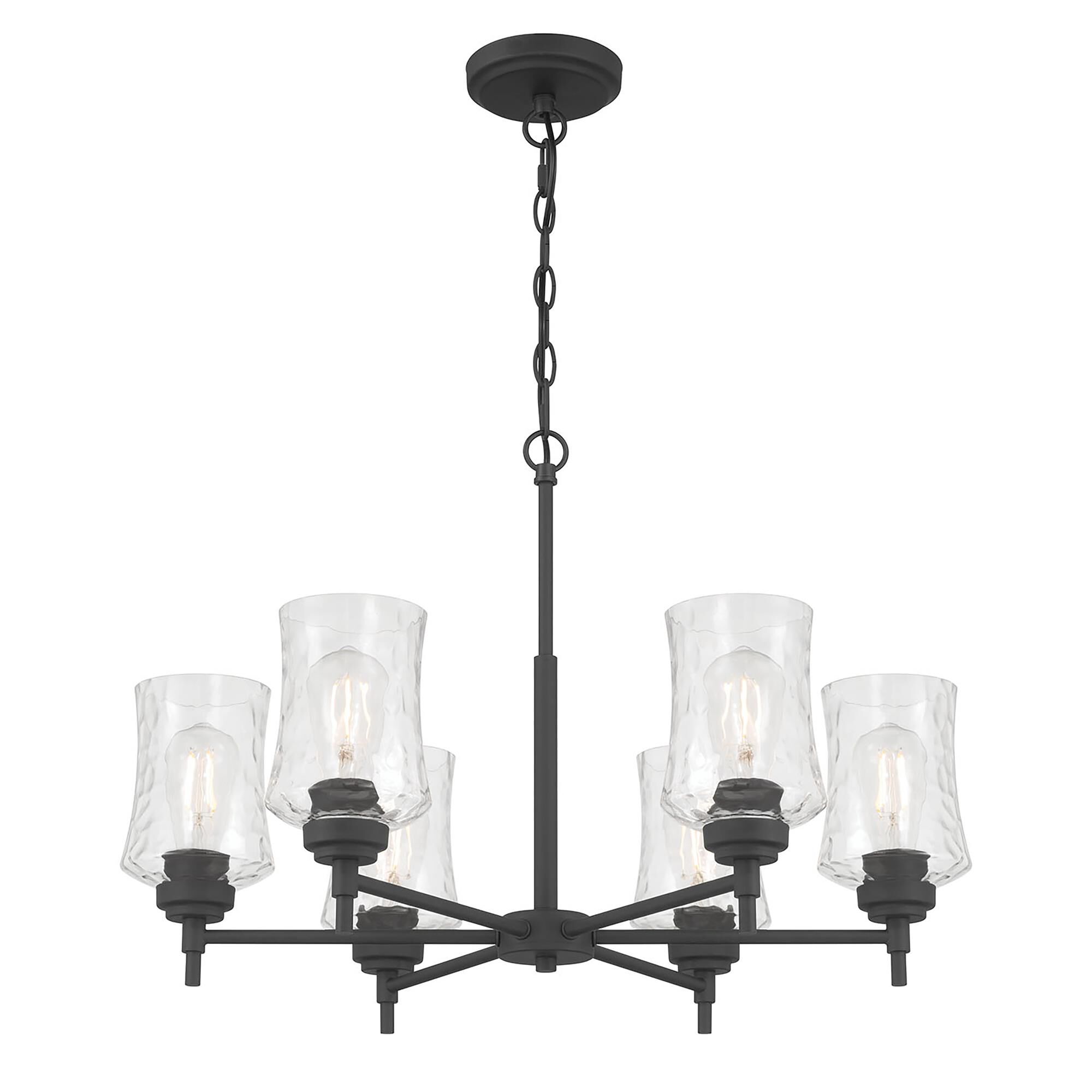 Shown in Matte Black finish and Clear Stone Water glass