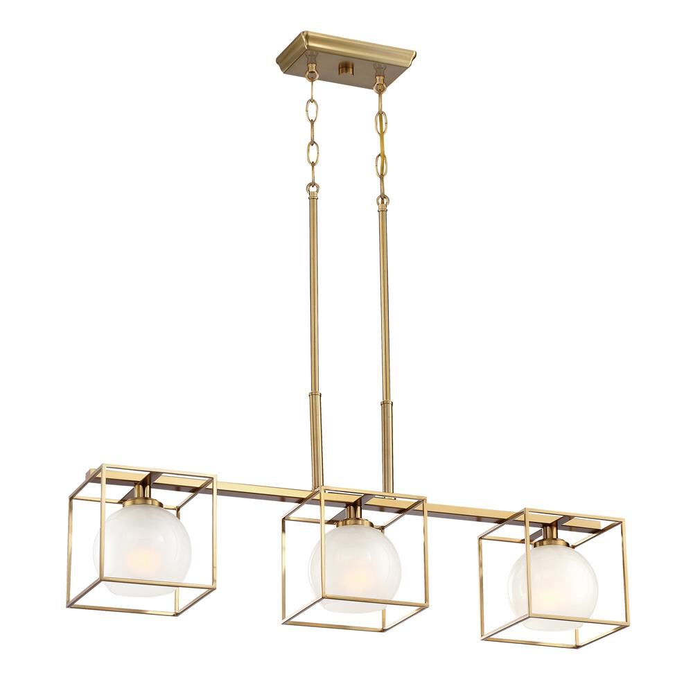 Cowen 34 Inch 3 Light Linear Suspension Light by Designers Fountain