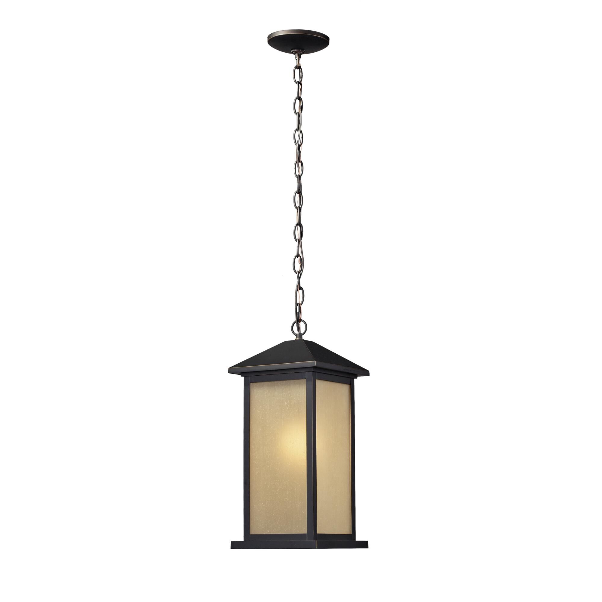 Shown in Oil Rubbed Bronze finish and Glass shade