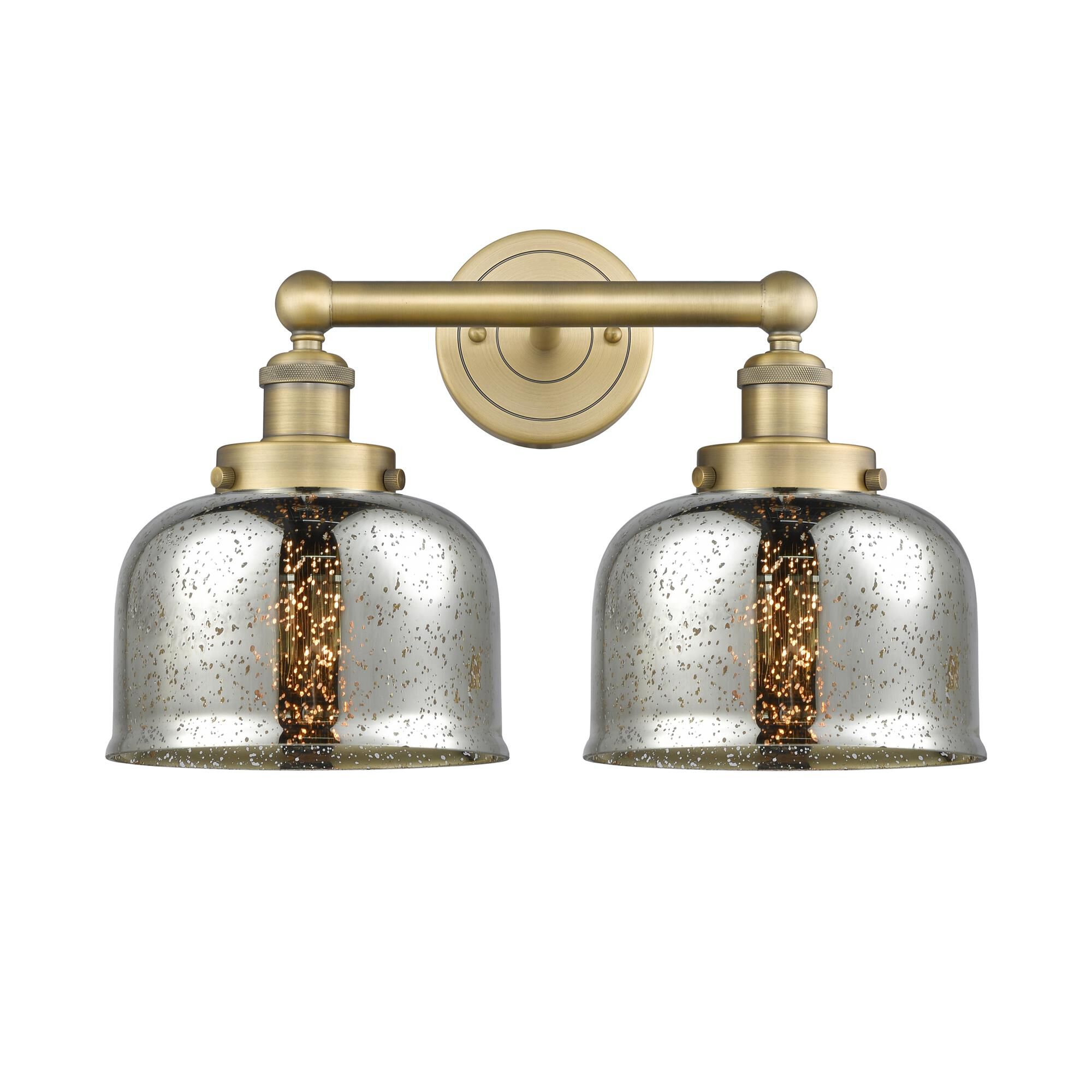 Shown in Brushed Brass finish and Silver Plated Mercury glass