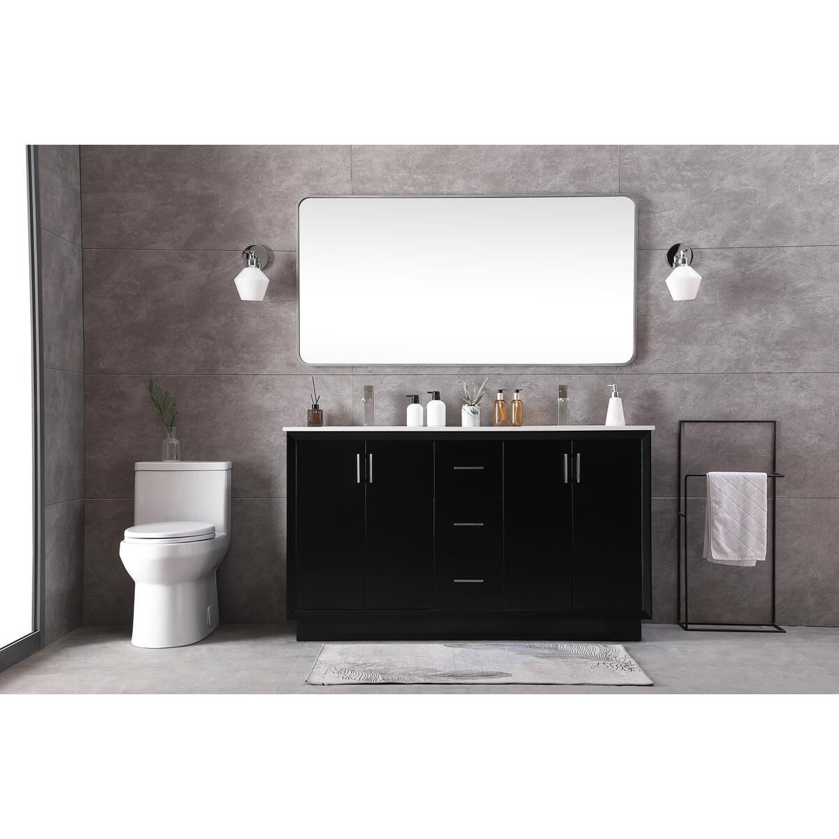 Hayes 60 Inch Bath Vanity by Elegant Decor