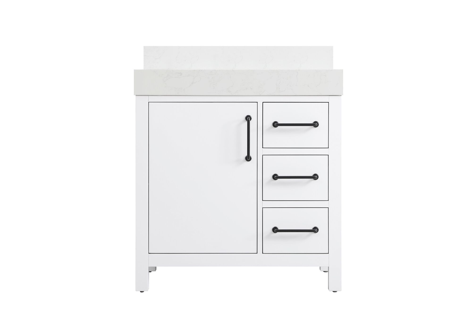 Shown in White finish