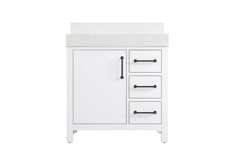 Nathan 32 Inch Bath Vanity by Elegant Dcor