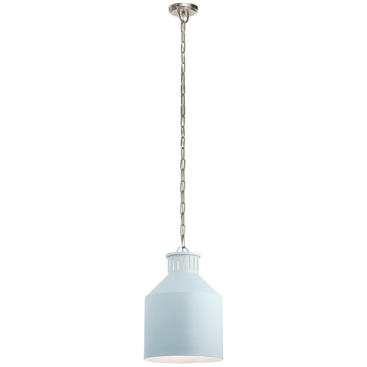 Shown in Light Blue finish and Blue White Enamel shade
