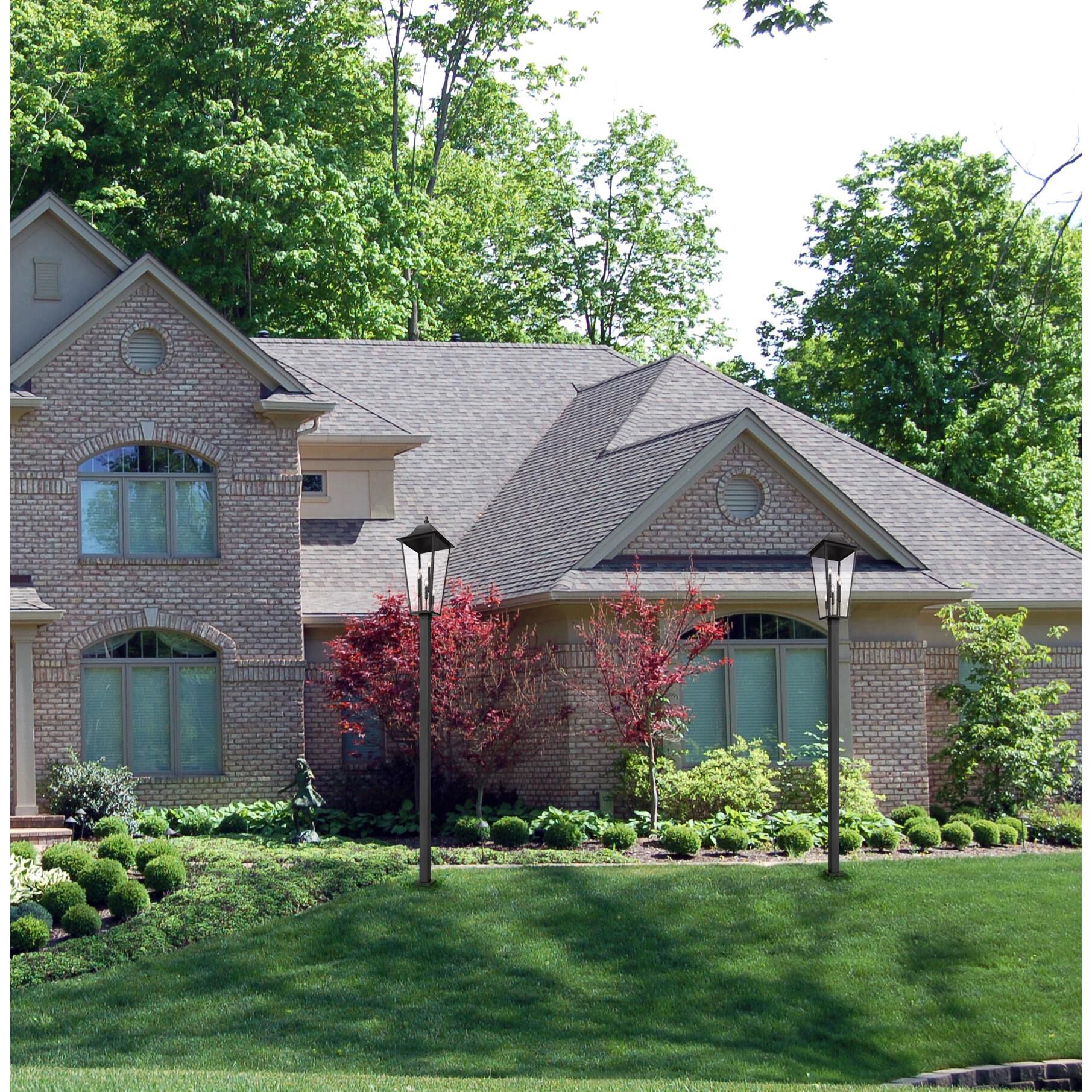 Shown in Black finish and Clear Beveled glass and Clear Beveled shade