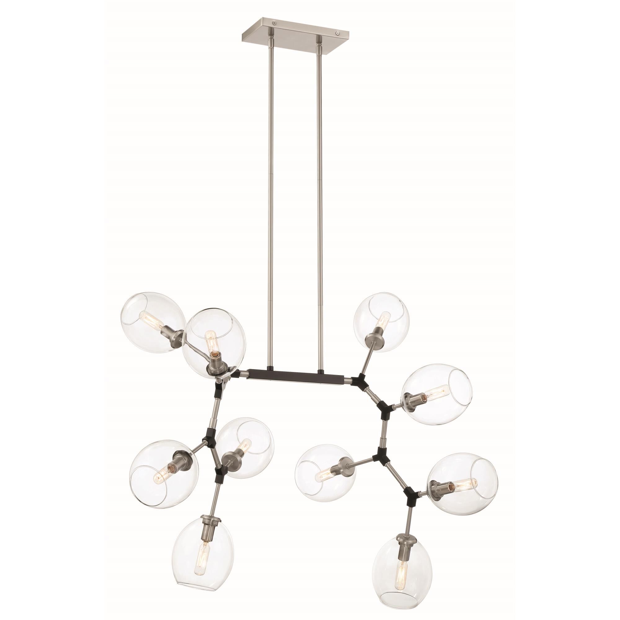 Nexpo 50 Inch 10 Light Chandelier by Kovacs
