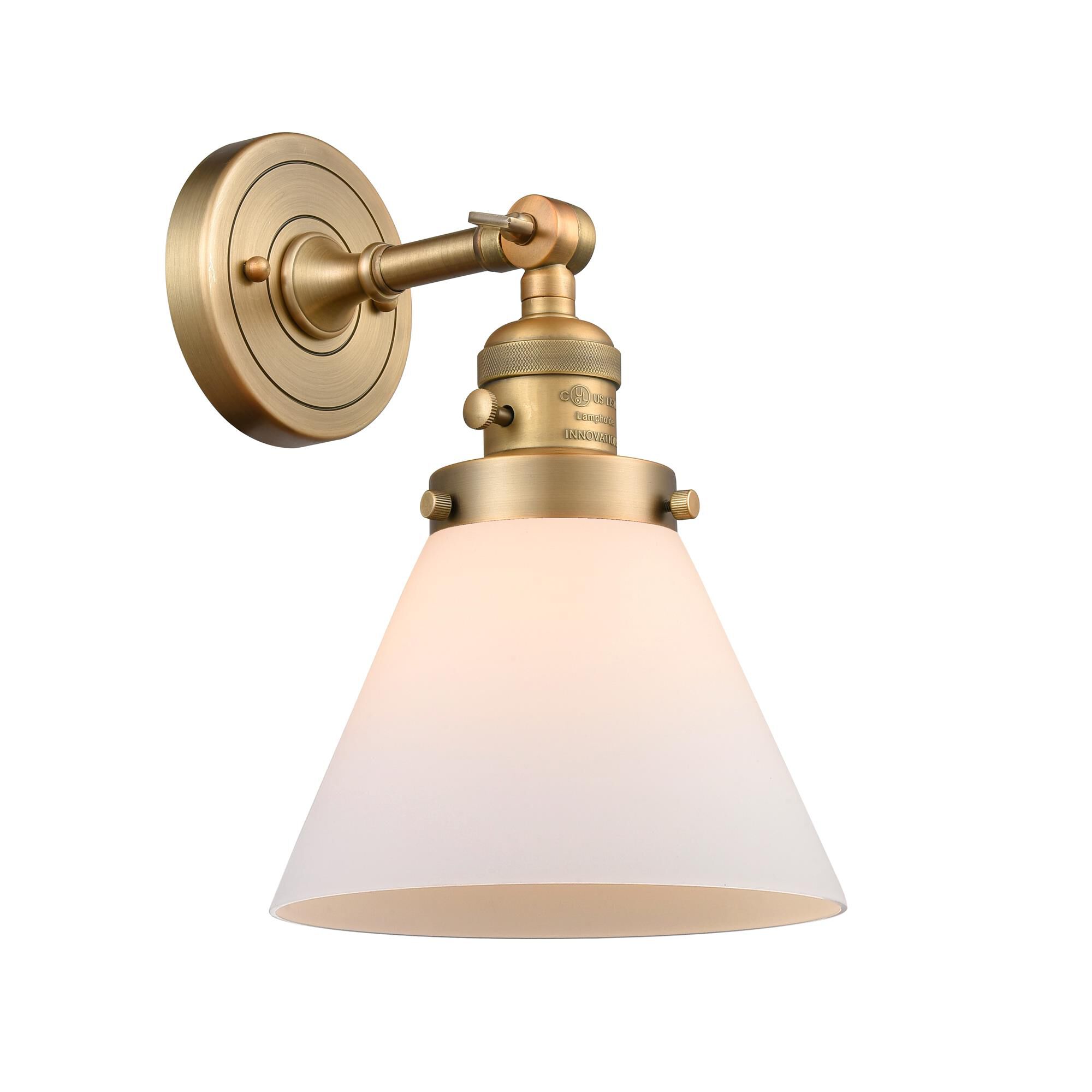 Bruno Marashlian Large Cone 10 Inch Wall Sconce,