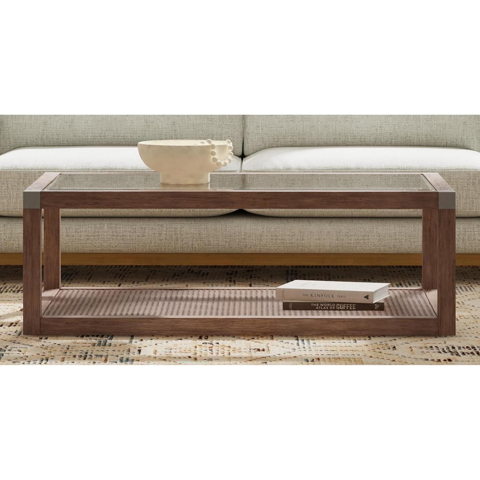 Calum 50 Inch Coffee Table by Bassett Mirror Company