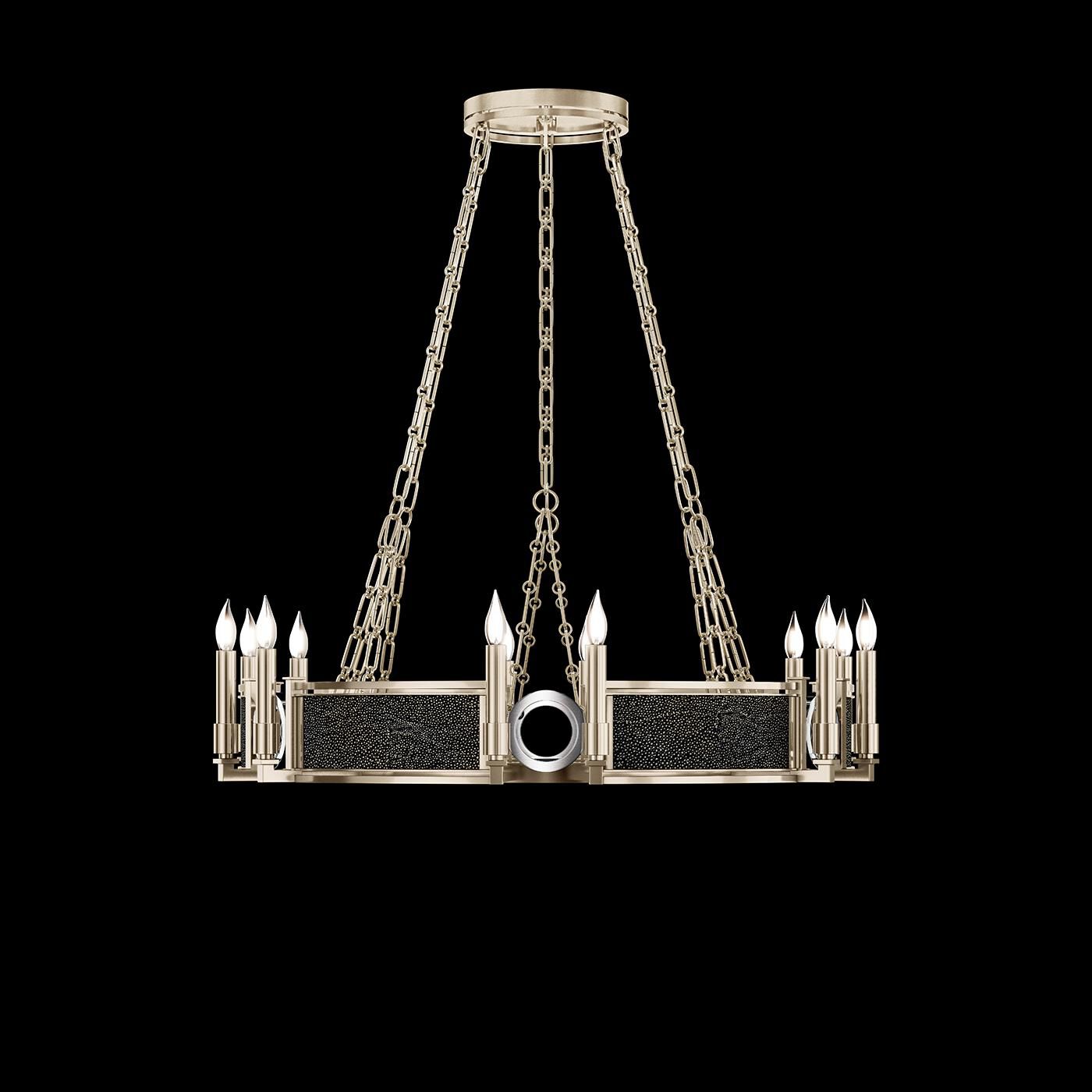 Shown in Champagne and Nickel  finish and Black Knight accent