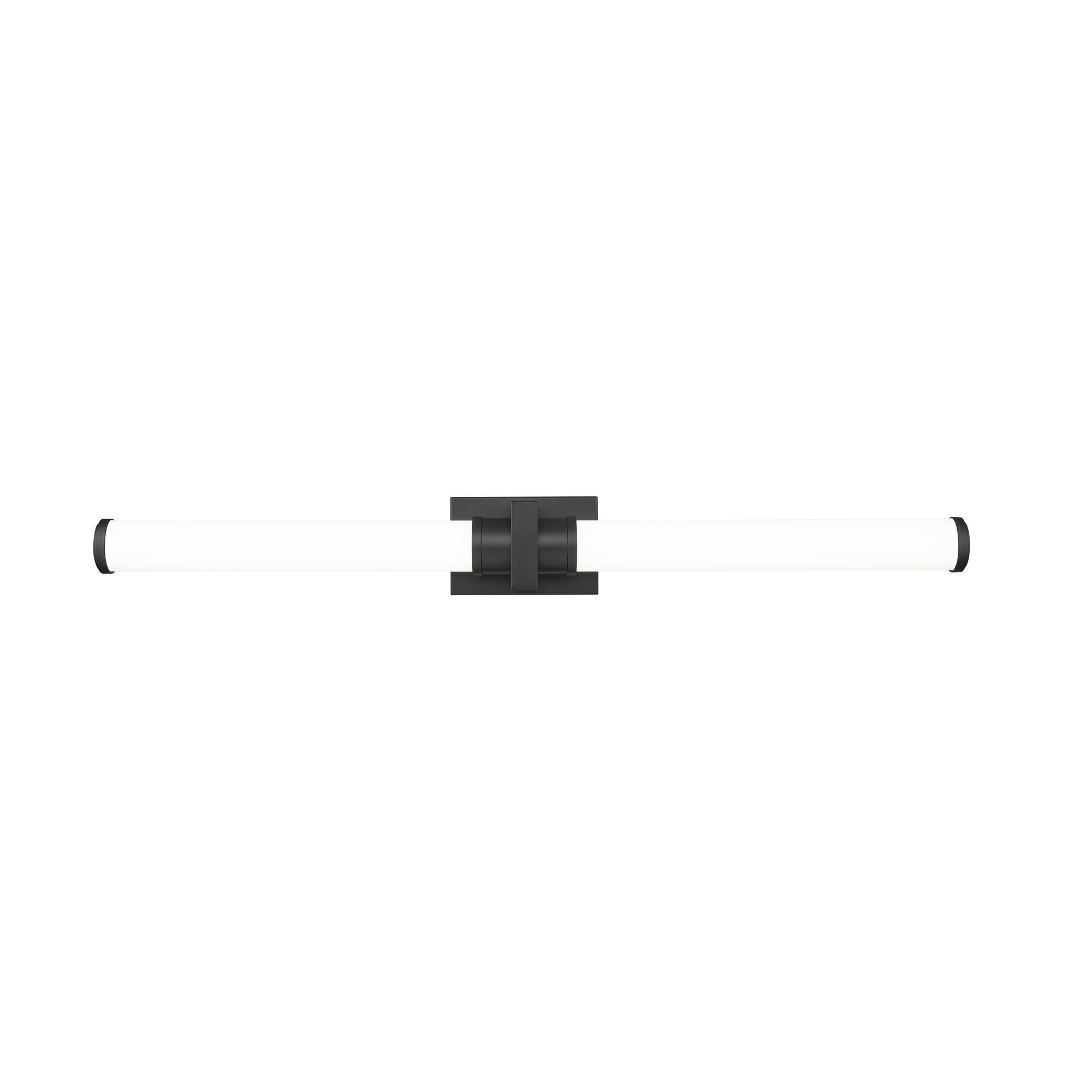 Shown in Matte Black finish and Opal White glass and Opal White shade