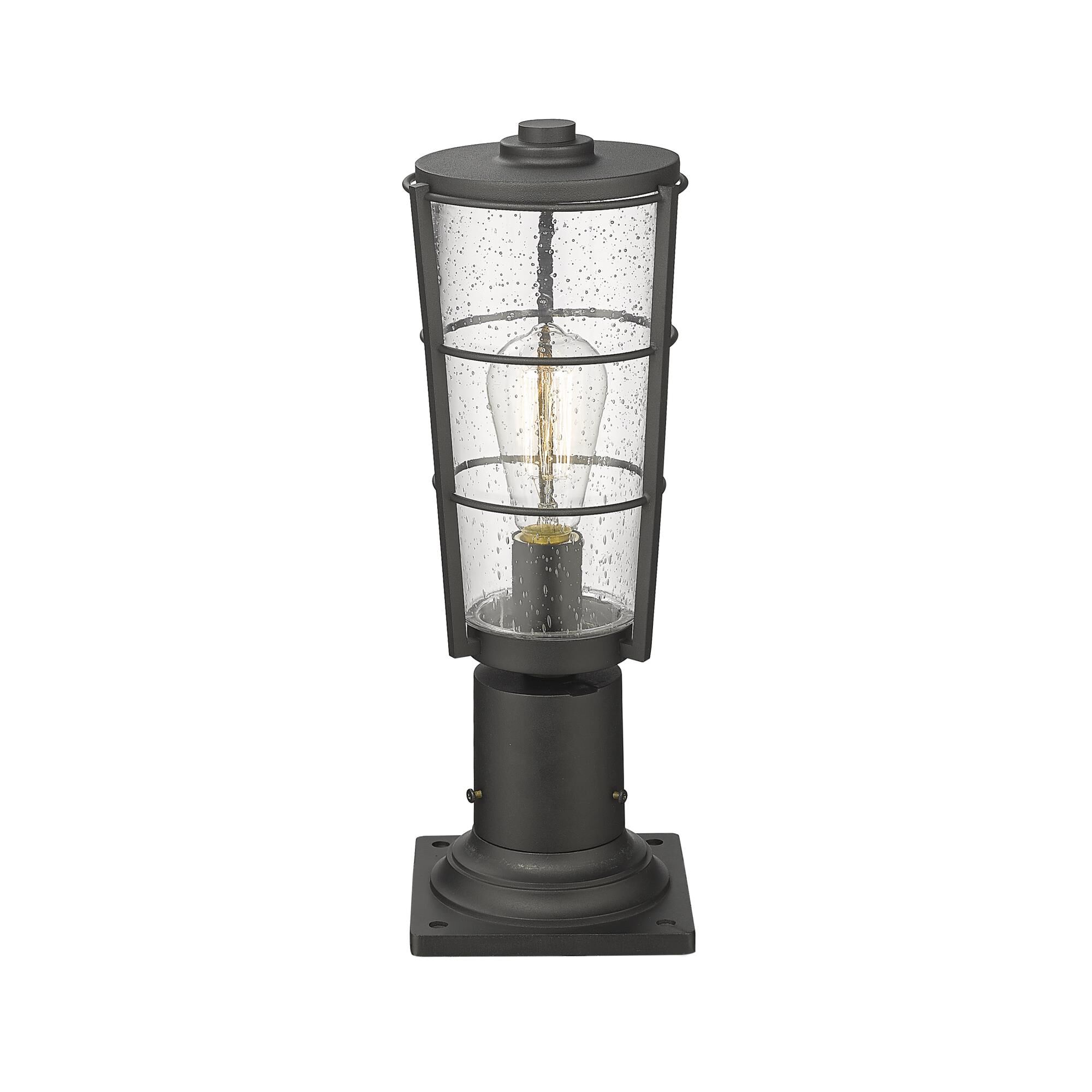 Z-Lite Helix 17 Inch Tall Outdoor Pier Lamp