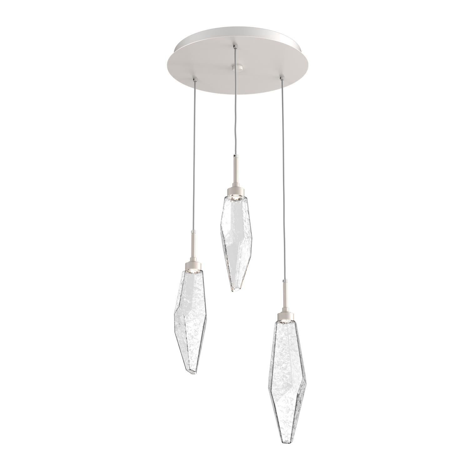 Rock Crystal Multi Light Pendant by Hammerton Studio