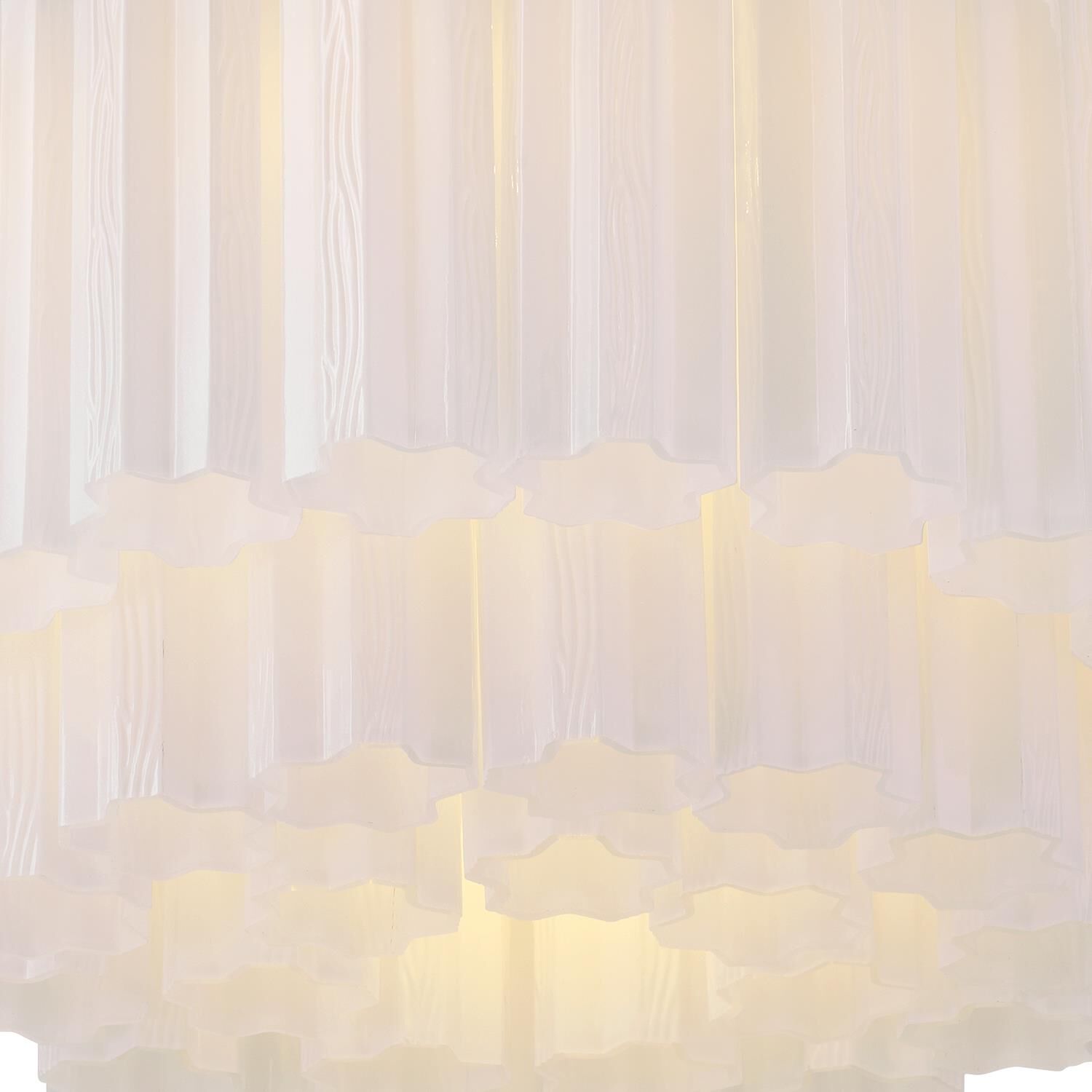 Shown in Polished Chrome finish and Tronchi White glass